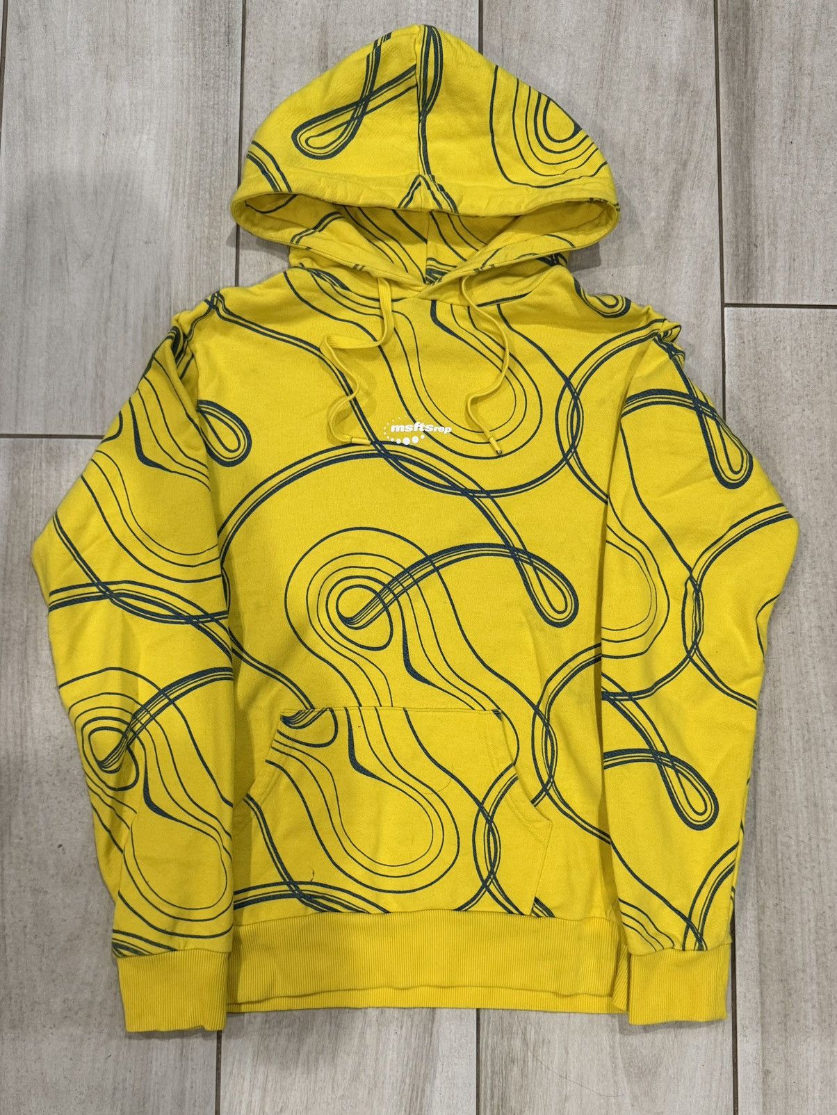 Jaden Smith × Msftsrep Msftsrep FW/21 RARE yellow astrosquigle Hoodie Size US S / EU 44-46 / 1 - 1 Thumbnail