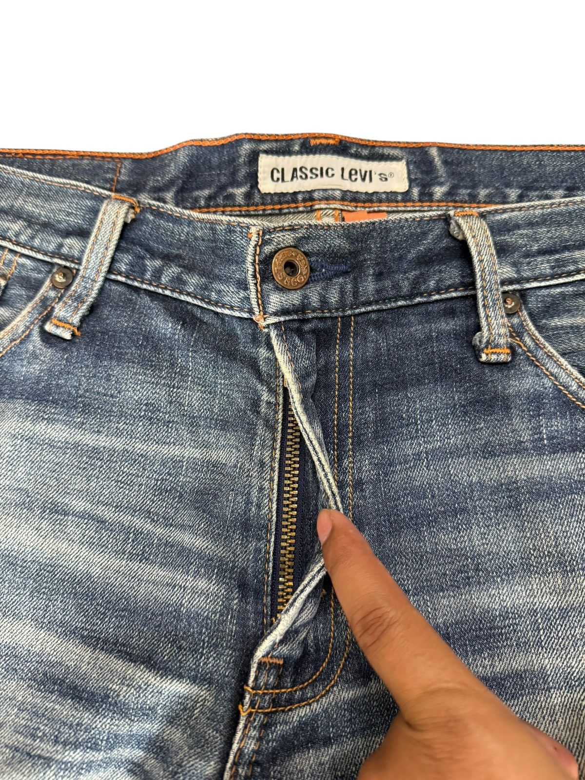 Levi's Vintage Clothing Vintage Levi’s Lot 502 Distressed Nice Design Denim Jeans Size US 32 / EU 48 - 7 Thumbnail