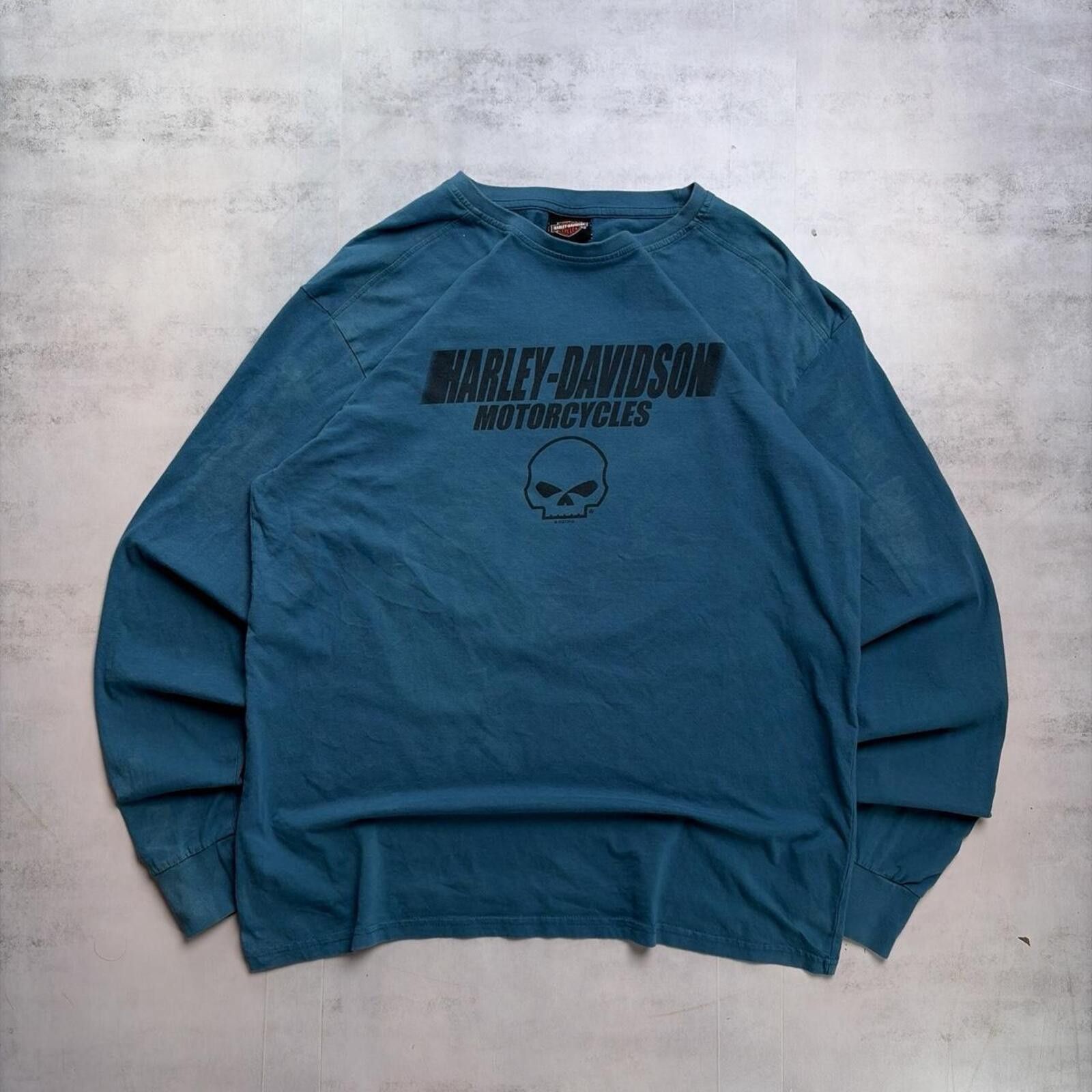 Harley Davidson Y2K Harley Davidson Biker Distressed Long Sleeve Shirt Size US XL / EU 56 / 4 - 1 Thumbnail