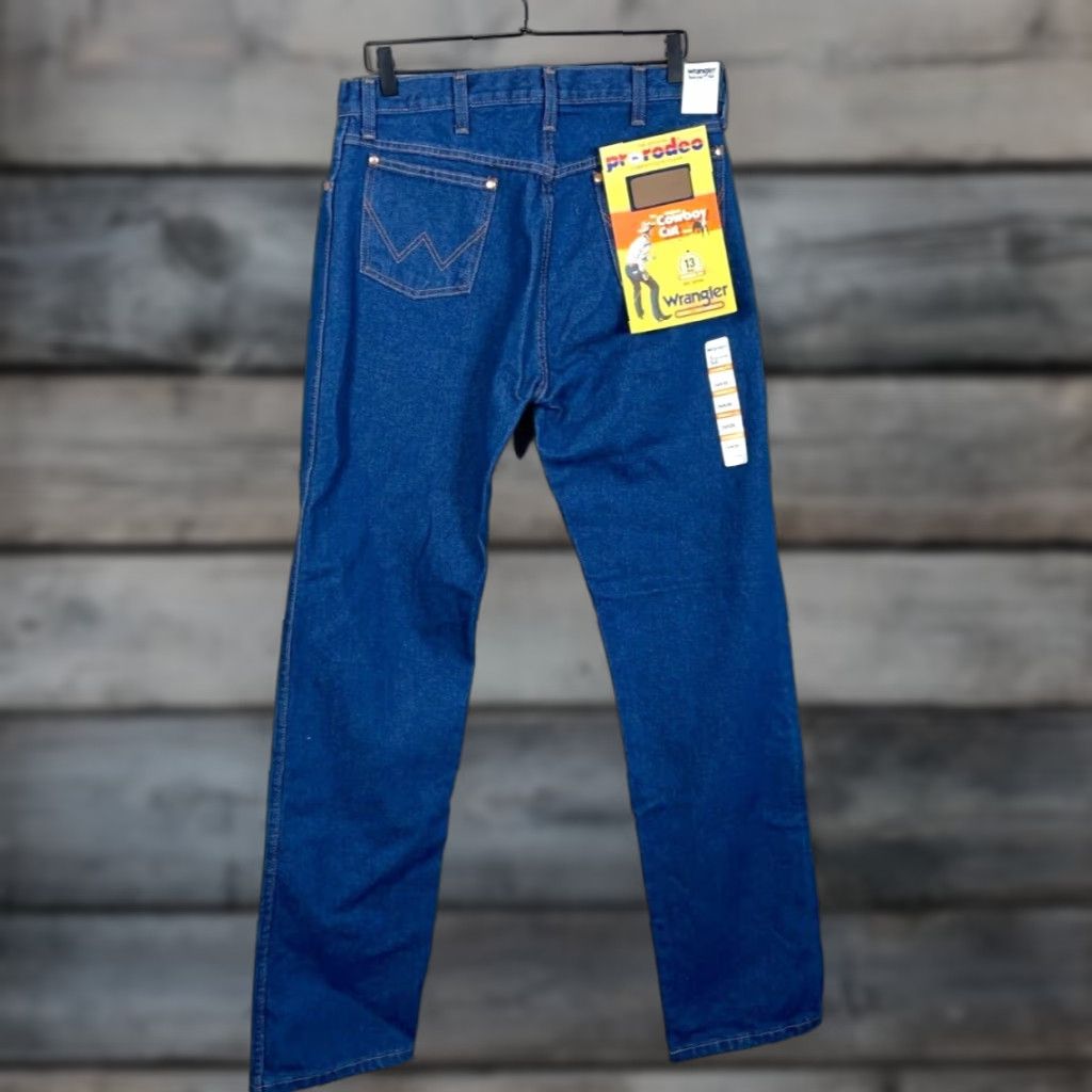 Wrangler VINTAGE Wrangler Cowboy Cut Jeans 34 x 36 Dark Blue 90s Mens Size US 34 / EU 50 - 1 Thumbnail