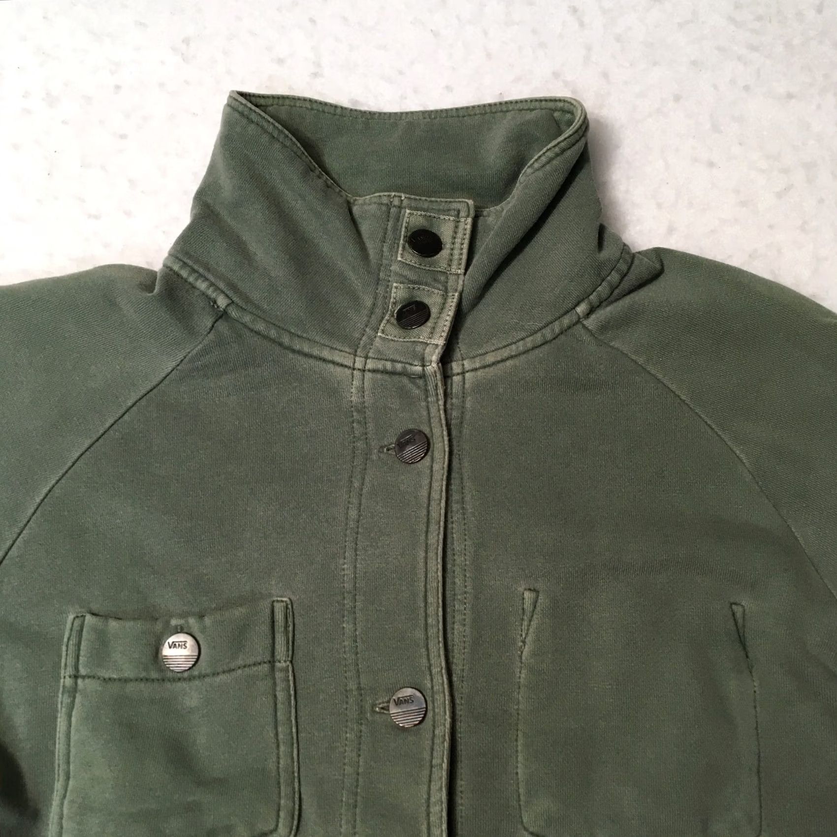 Vans VANS Jacket drill chore mac button up Fleece Lined Large olive Size L / US 10 / IT 46 - 2 Thumbnail