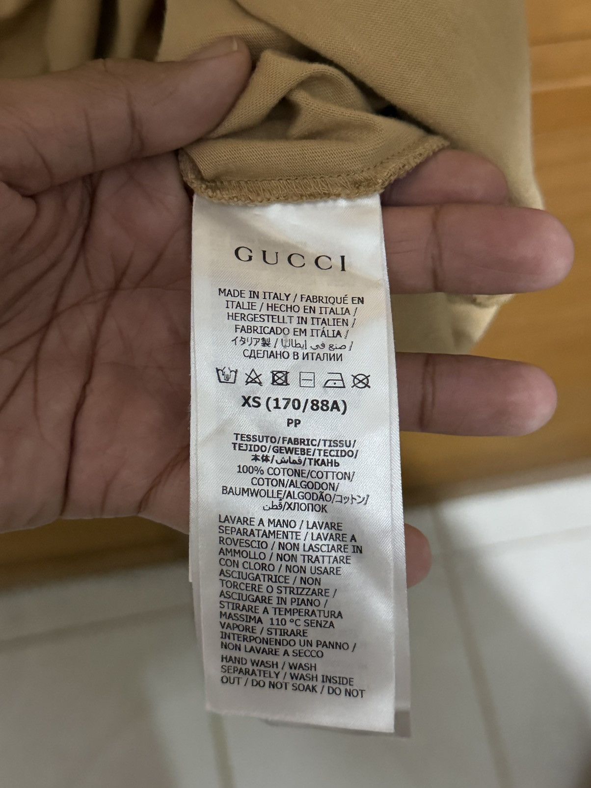 Gucci Gucci Firenze Double G Logo Tee Beige Size US XS / EU 42 / 0 - 3 Thumbnail