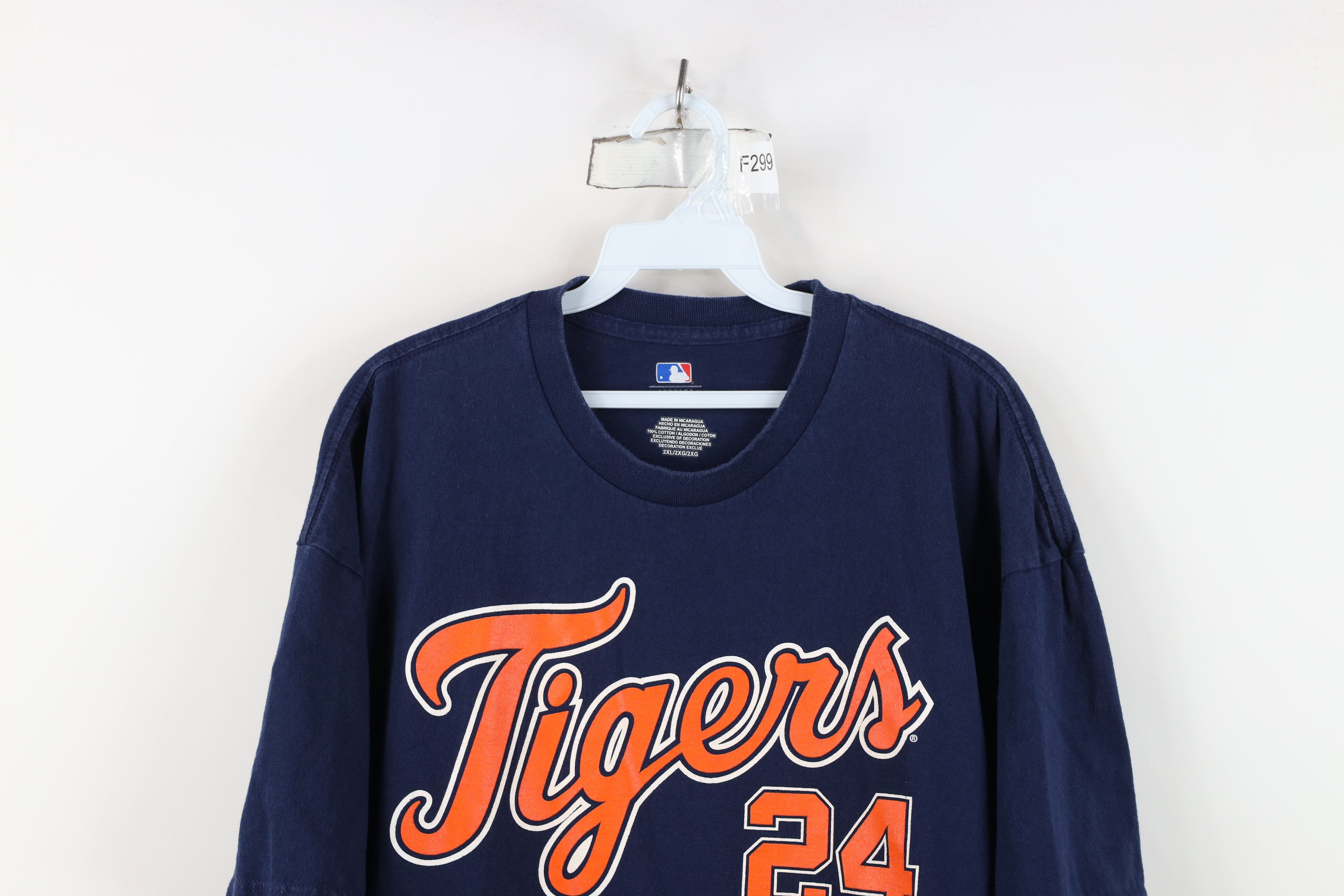 Vintage Vintage Detroit Tigers Baseball Jersey T-Shirt Blue #24 Size US XL / EU 56 / 4 - 2 Thumbnail