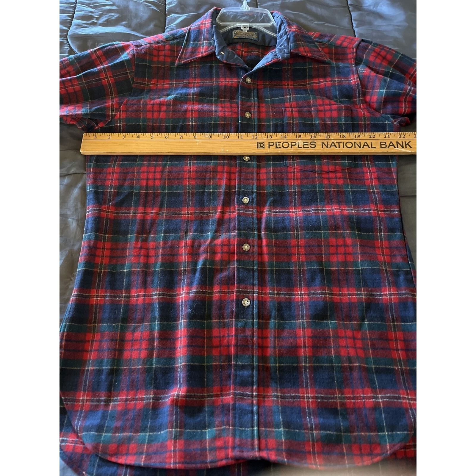Pendleton Pendleton Vintage Men’s M Red Plaid LS Button Wool Flannel Size US M / EU 48-50 / 2 - 18 Thumbnail