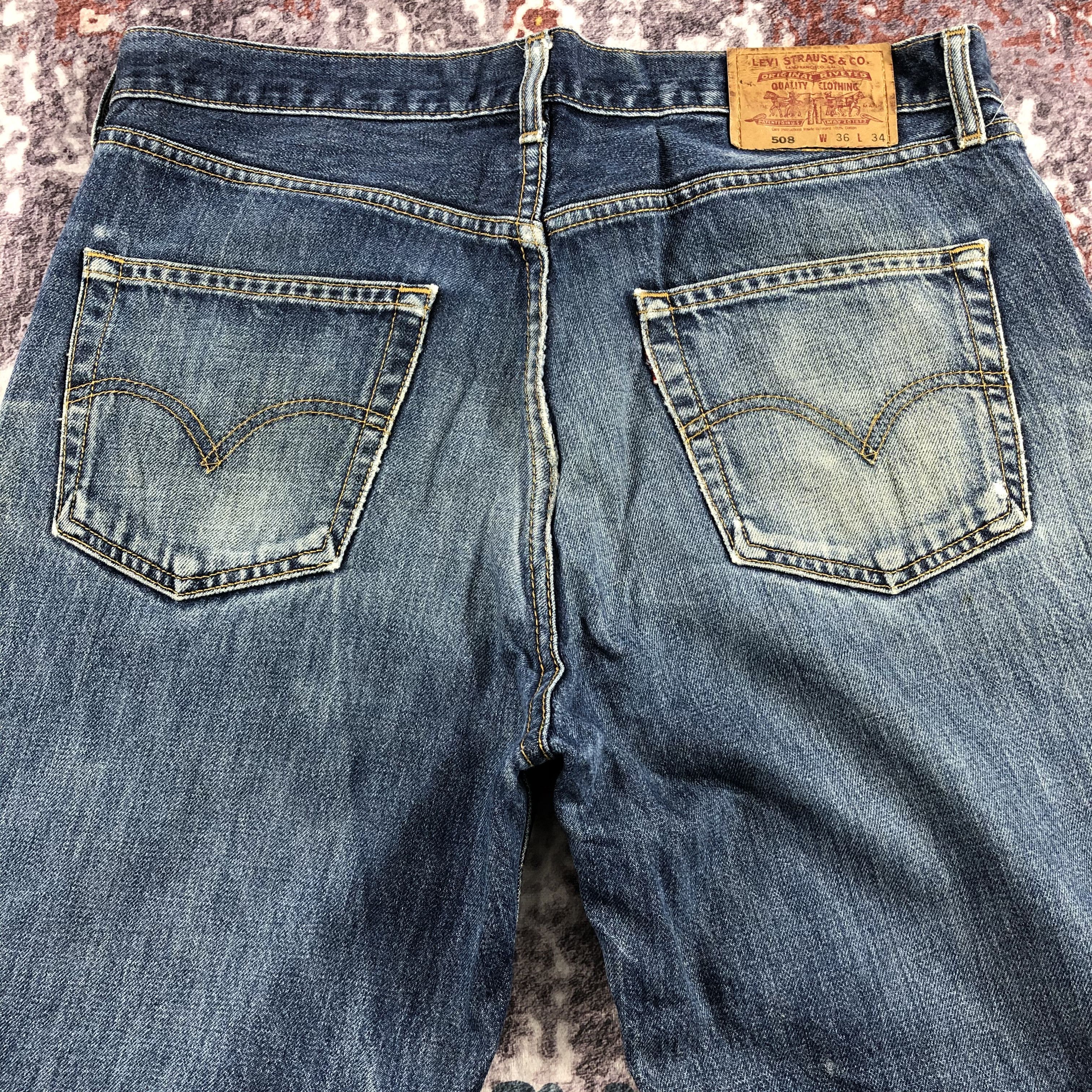 Levi's × Vintage 90s Vintage Blue Wash Levis 508 Jeans-JM2597 Size US 36 / EU 52 - 4 Thumbnail