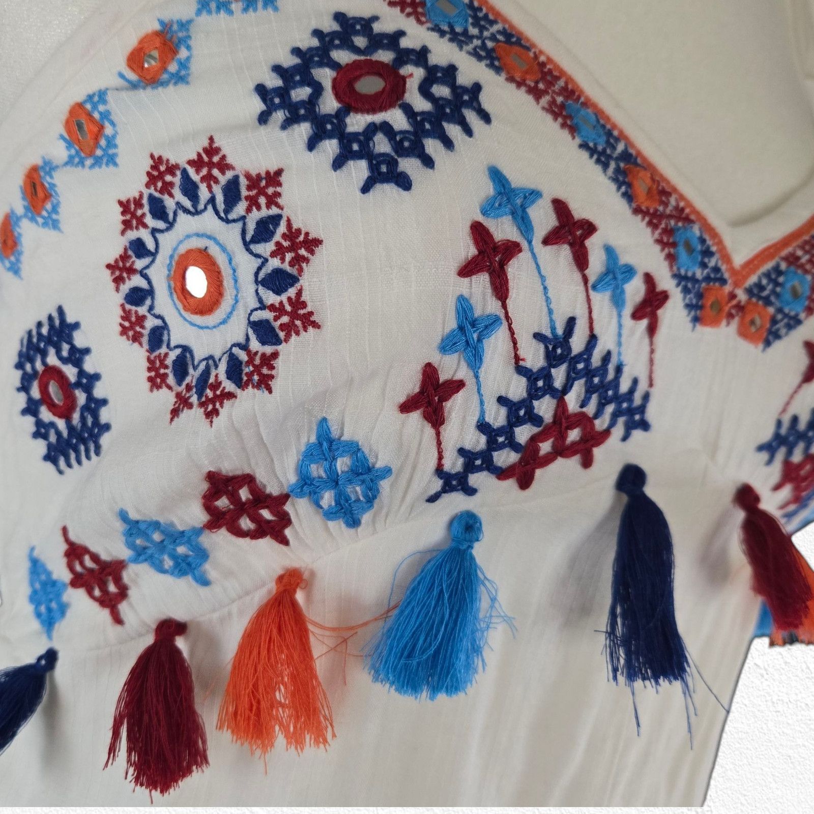 Other AREA Stars Embroidered Cotton Dress Medium Size M / US 6-8 / IT 42-44 - 9 Thumbnail
