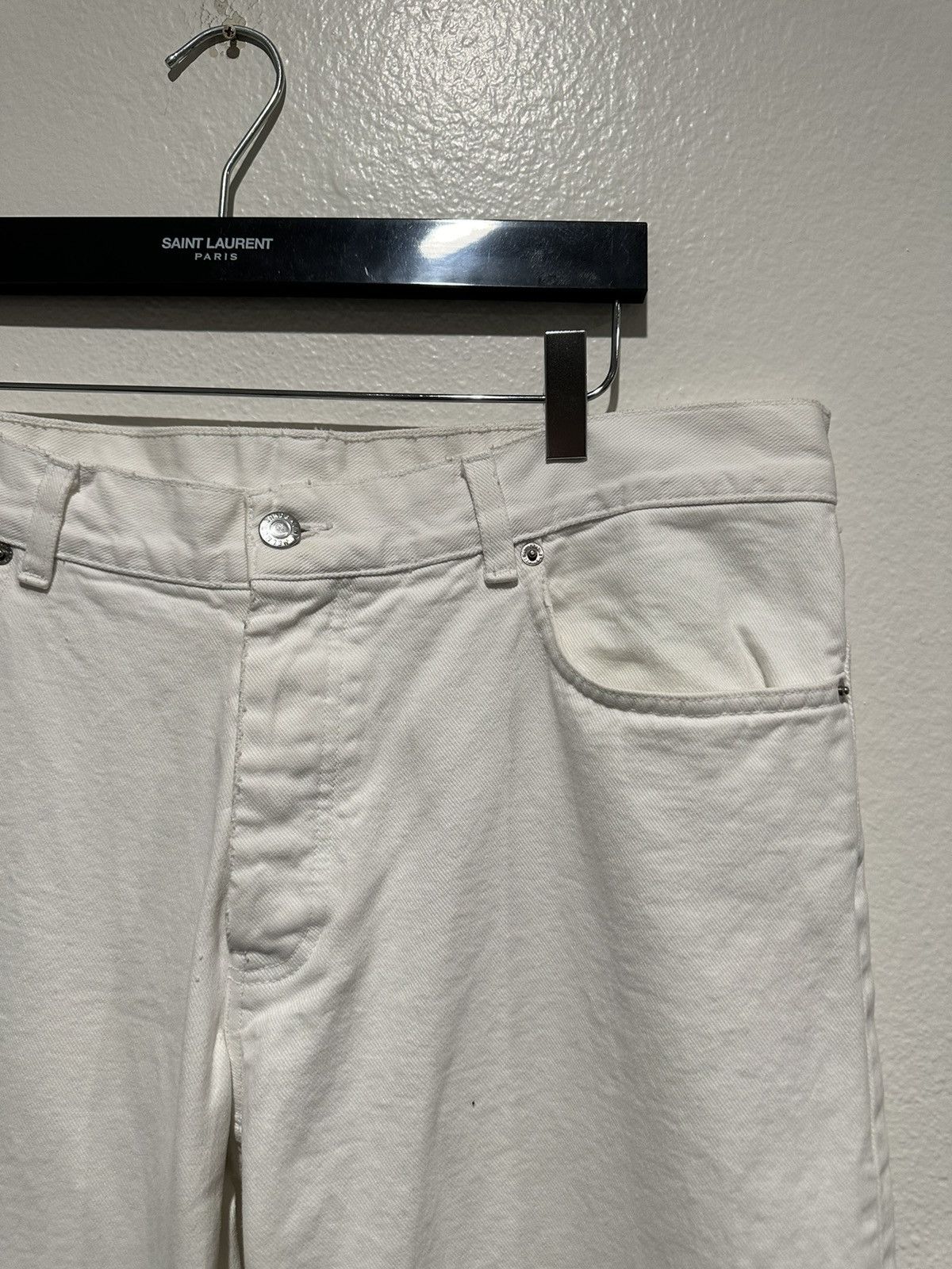 Helmut Lang Vintage White Bootcut Denim Jeans 36 Size US 36 / EU 52 - 2 Thumbnail