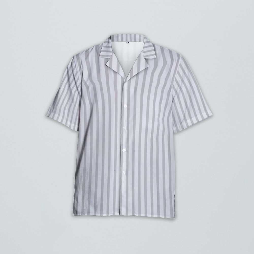 Designer Striped Cotton Shirt – Timeless Pattern, Everyday Comfort Size US L / EU 52-54 / 3 - 1 Thumbnail