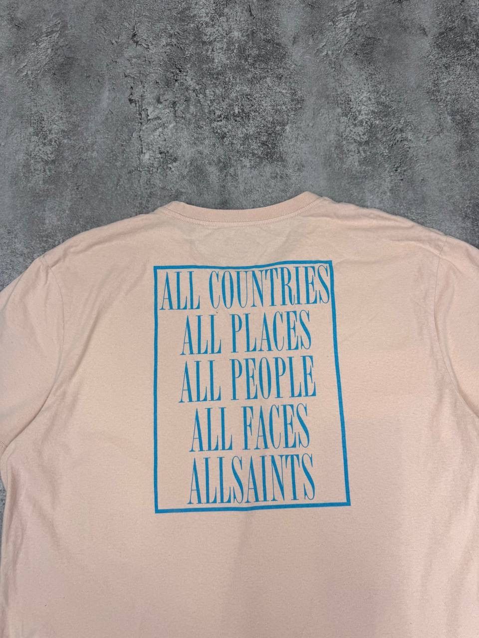 Allsaints AllSaints London Men Cotton T-Shirt Pink Size M Size US M / EU 48-50 / 2 - 9 Thumbnail