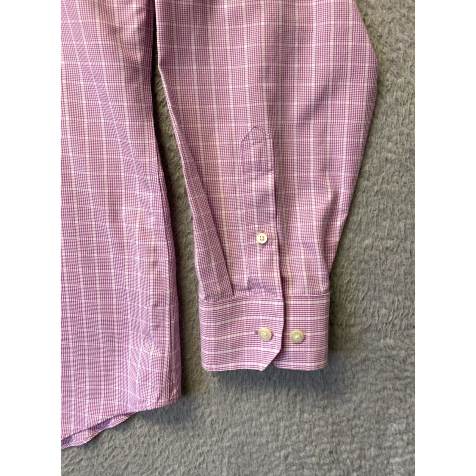 Banana Republic BANANA REPUBLIC Shirt Cotton Pink Plaid L Mens Regular Button Spread Collar All Seasons Size US L / EU 52-54 / 3 - 4 Thumbnail