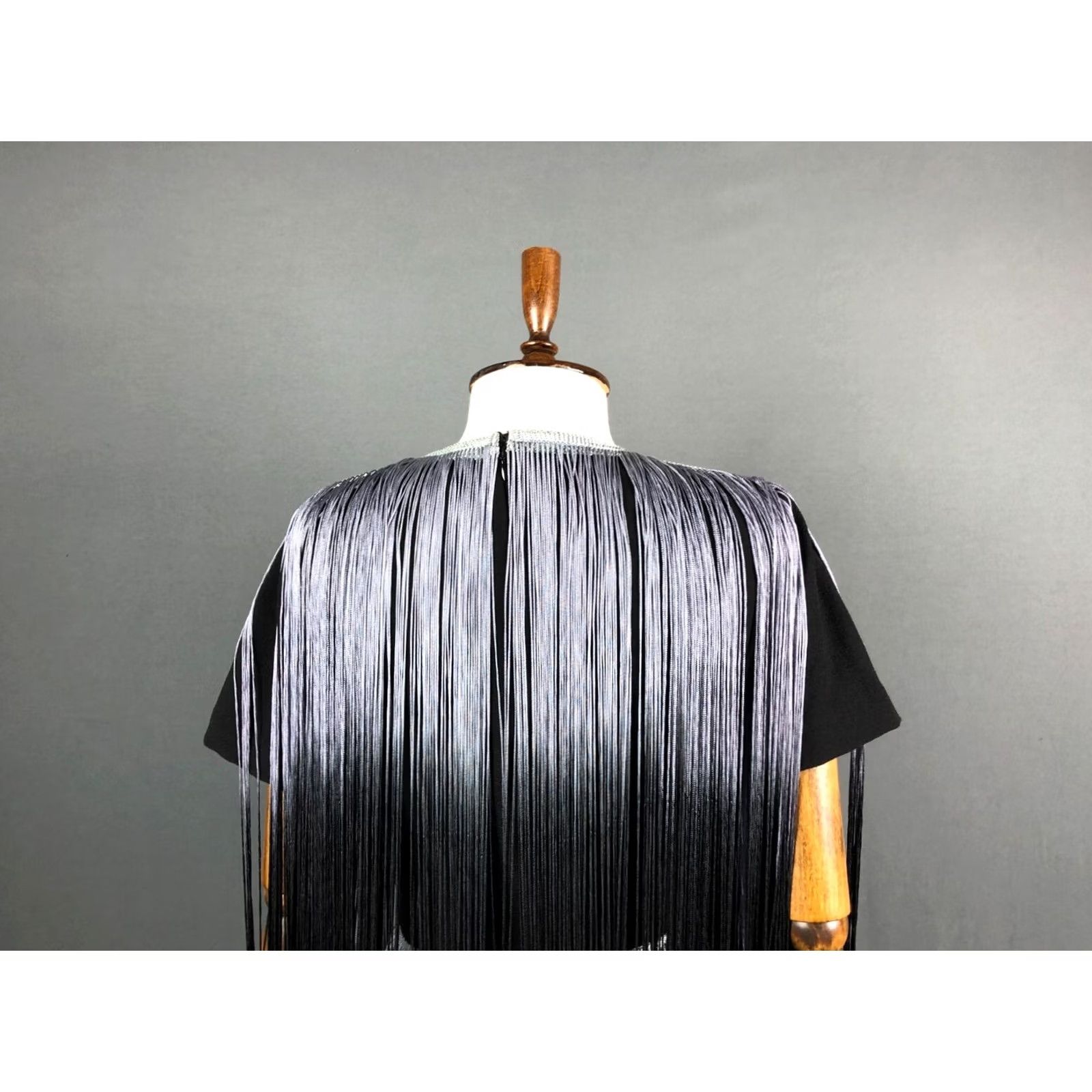 Stine Goya Stine Goya Dress Womens XS Black Ombre Fringe Polyester Women Size Size XS / US 0-2 / IT 36-38 - 5 Thumbnail