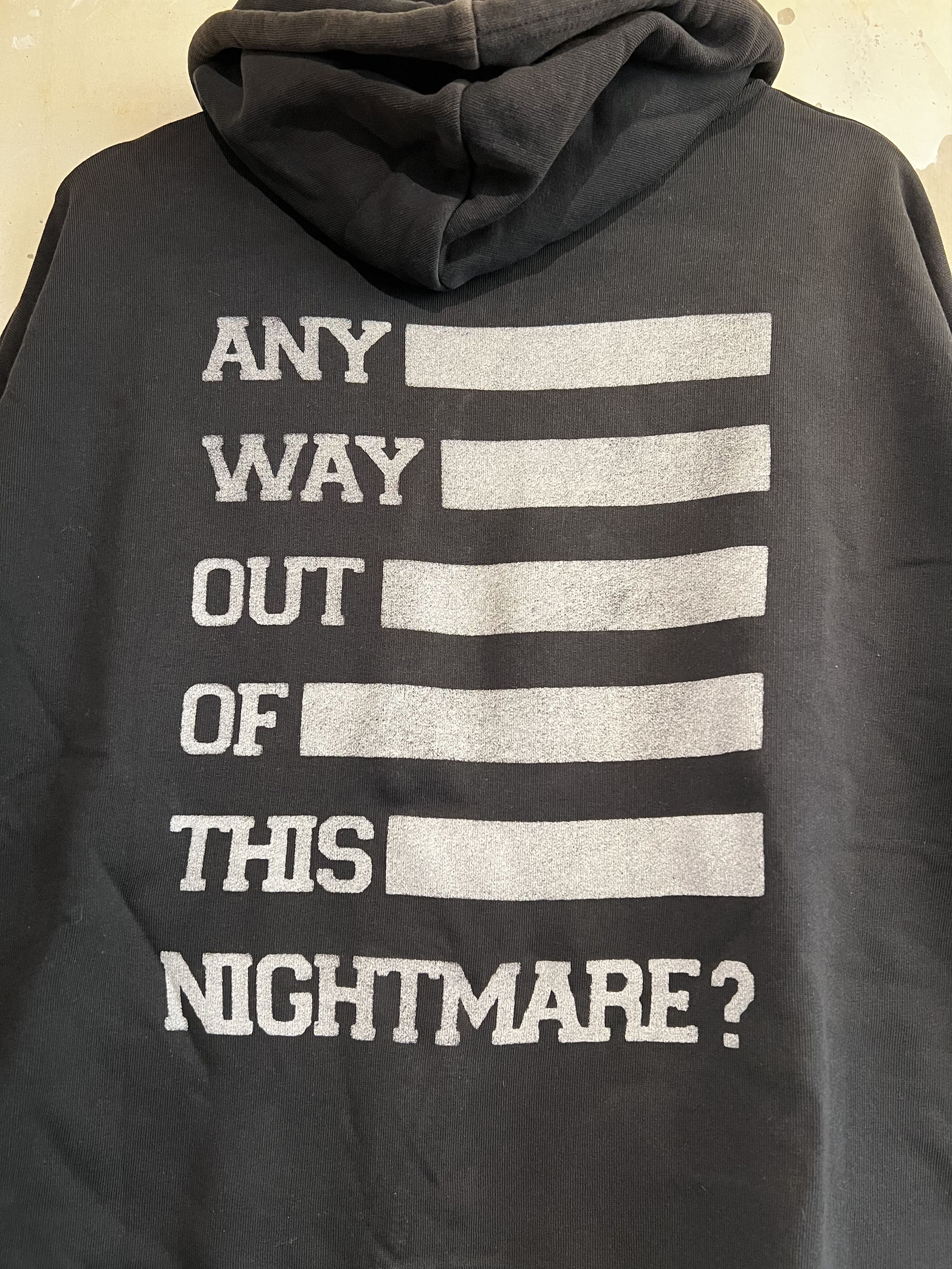 Raf Simons Raf Simons „Any Way Out Of this Nightmare?“ Hoodie black Size US M / EU 48-50 / 2 - 3 Thumbnail