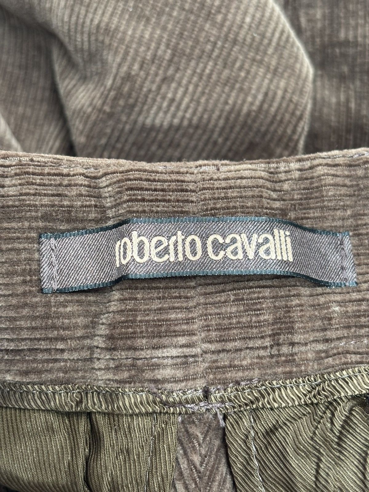 Roberto Cavalli 2000s Corduroy Flare Pants Size US 26 / EU 42 - 5 Thumbnail