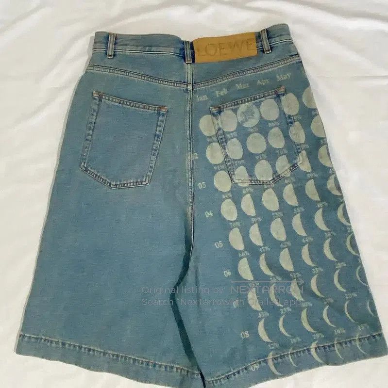 Loewe Loewe Multicolor Denim Shorts for Women . Size 30" / US 8 / IT 44 - 2 Thumbnail