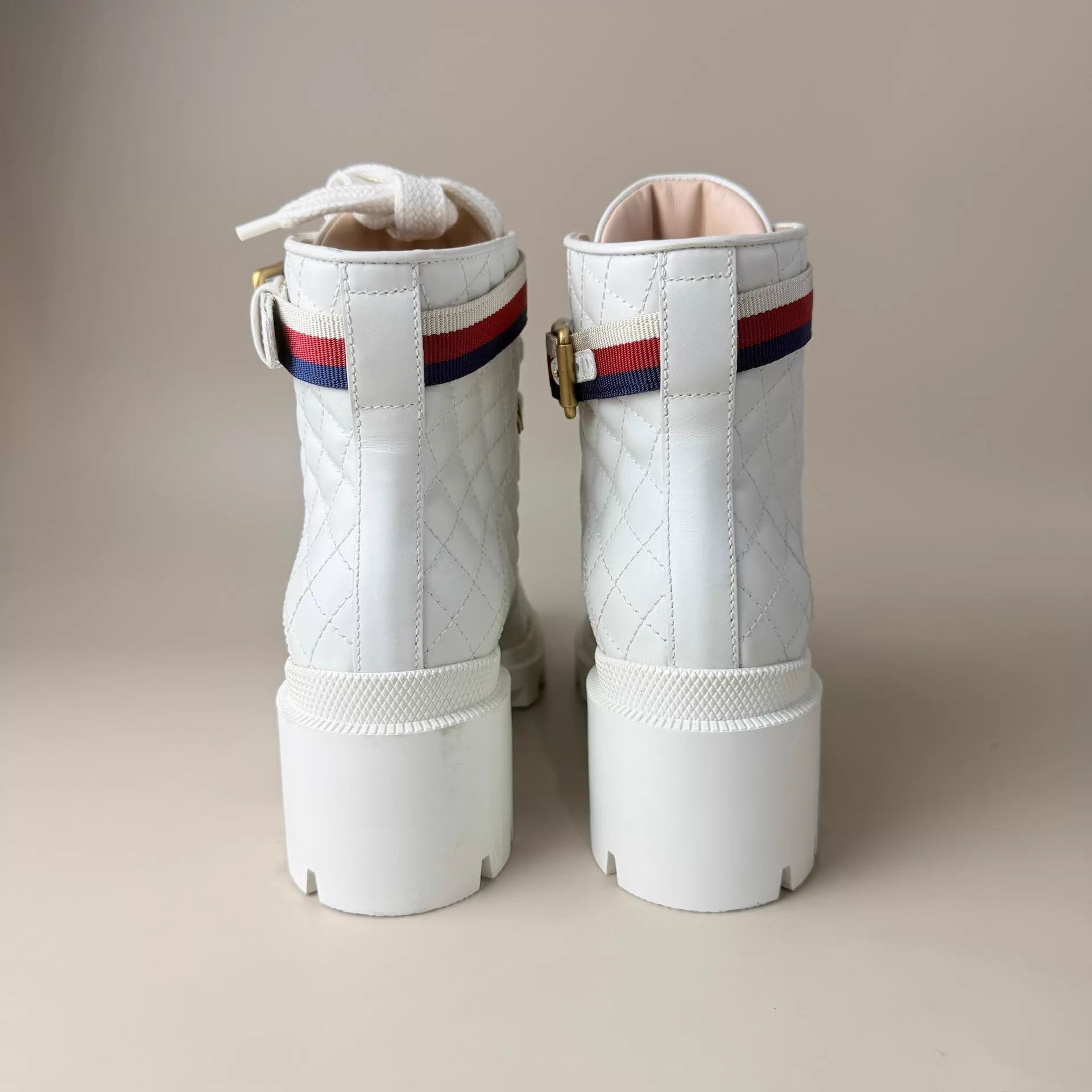 Gucci Gucci Platinum Buckle Platform Boots 36 EU 99 New Size US 5.5 / IT 35.5 - 3 Thumbnail