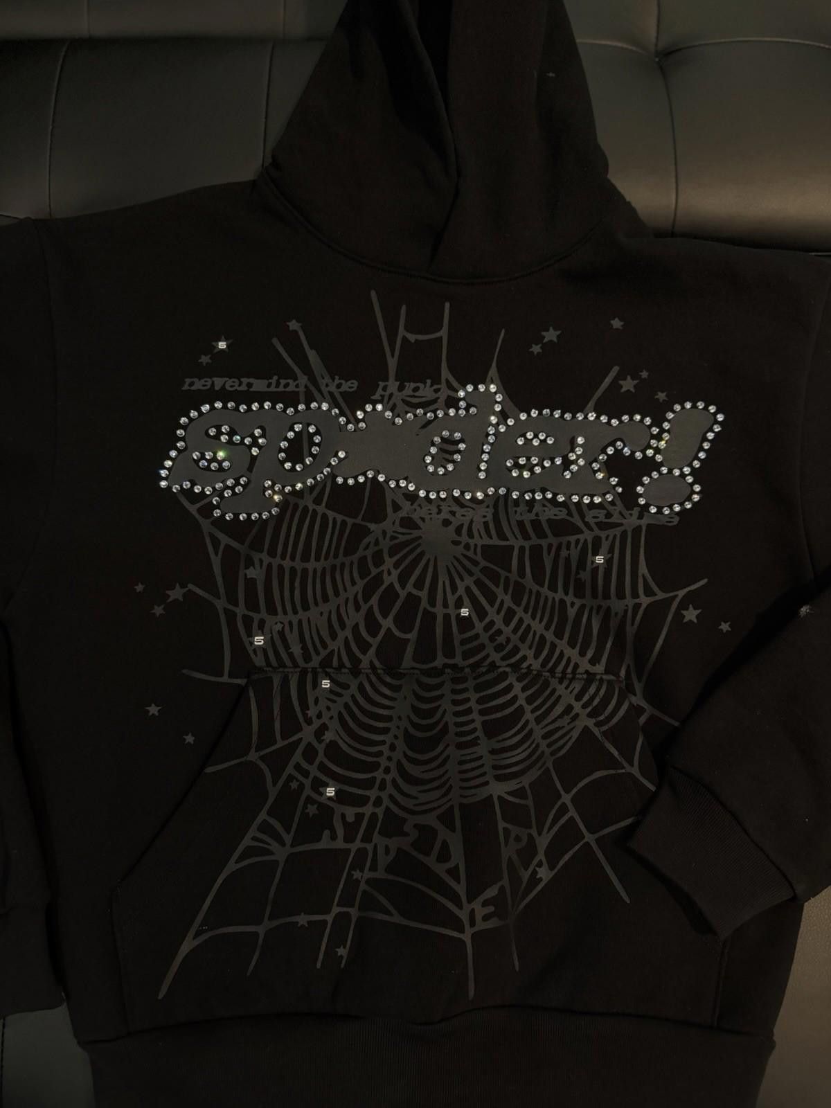 Sp5der Sp5der Black VVS Stone Hoodie Size (XS) 2026 100% Authentic Size US XS / EU 42 / 0 - 3 Thumbnail