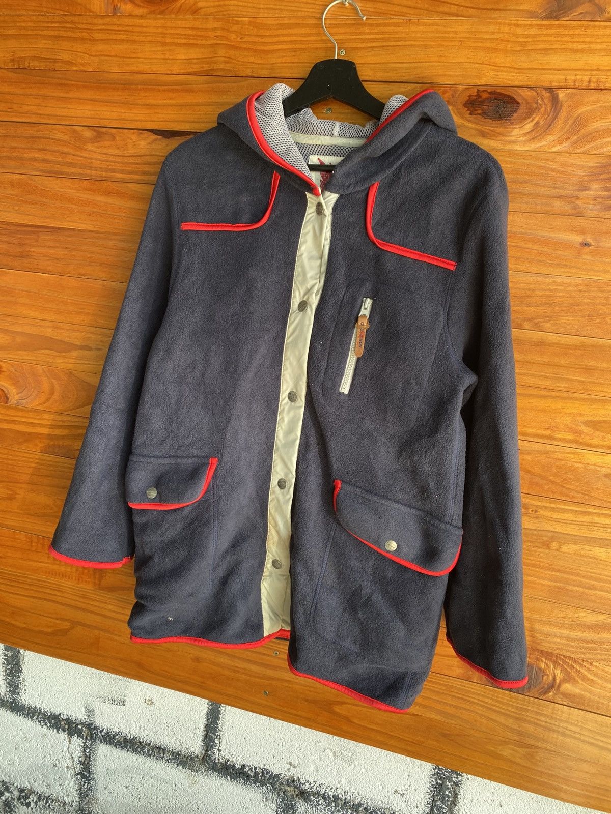 Chevignon Vintage 90s Chevignon Girls Fleece Jacket – Navy & Red Trim Size XS / US 0-2 / IT 36-38 - 4 Thumbnail