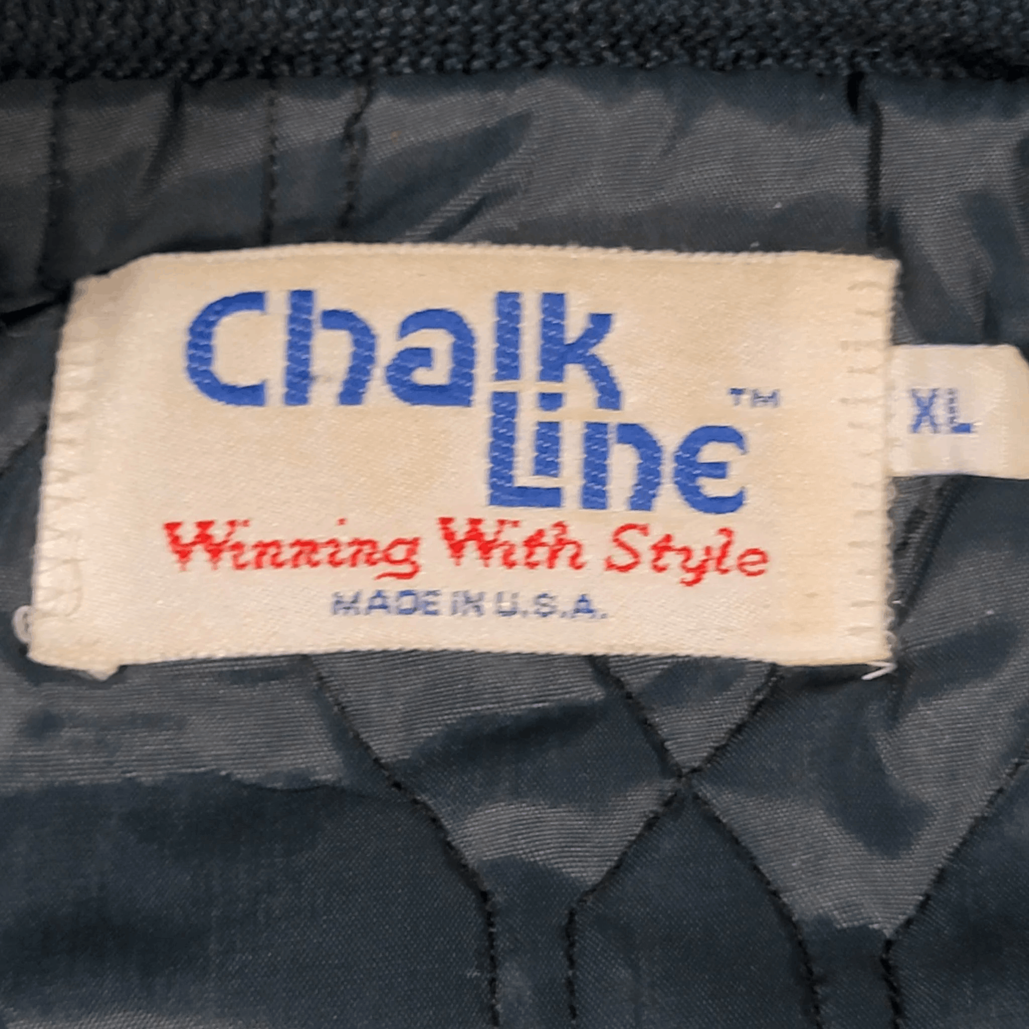 Vintage Illinois Ilini Vintage 80s Chalk Line Satin Bomber Jacket Size US XL / EU 56 / 4 - 5 Thumbnail
