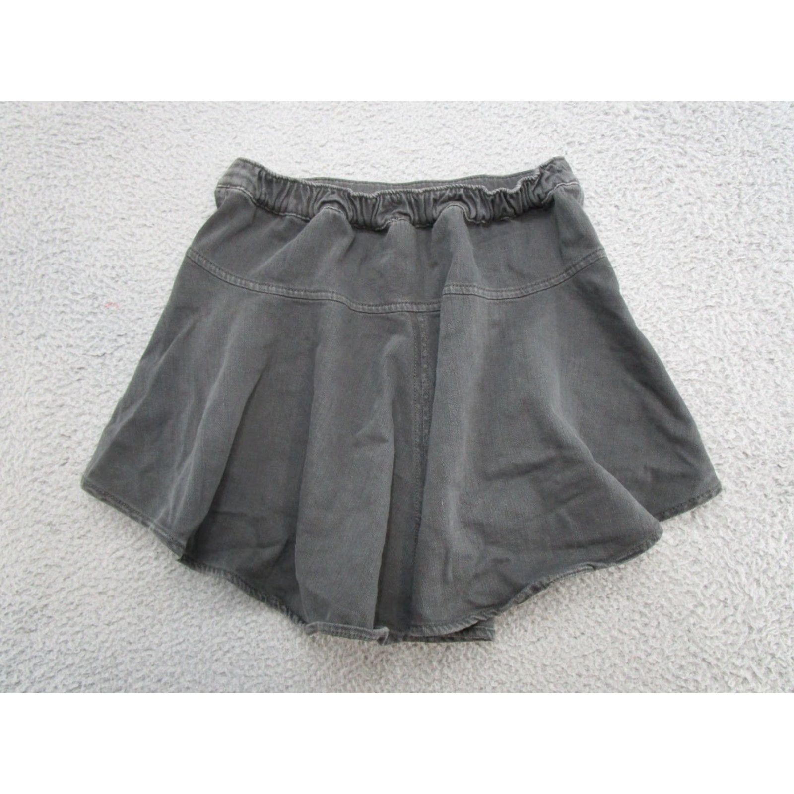 Vintage Aerie Black Elastic Waist Mini Skirt Women's XS Cotton Blend Skirt Womens Size 26" / US 2 / IT 38 - 7 Thumbnail