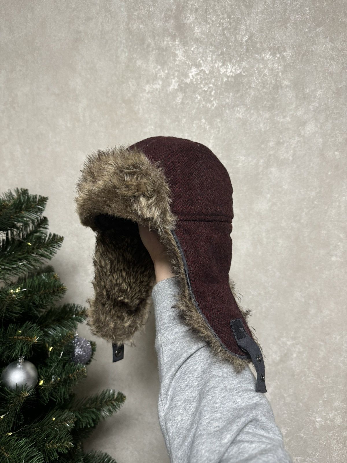 Japanese Brand × Vintage Vintage fur Y2K hype fluffy ushanka hat punk Size ONE SIZE - 7 Thumbnail