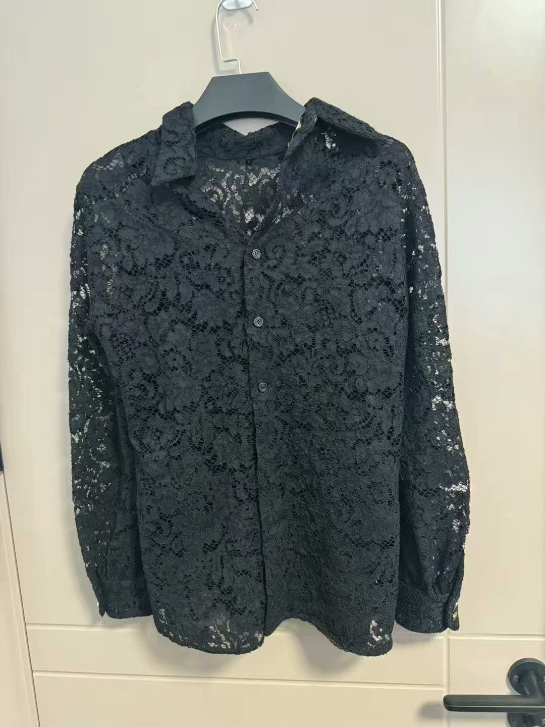 Gucci gucci sheer lace button-up shirt Size S / US 4 / IT 40 - 1 Thumbnail