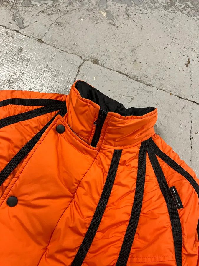 Dolce & Gabbana AW2003 Dolce & Gabbana Spatial Tactical Orange Puffer Jacket Size US M / EU 48-50 / 2 - 5 Thumbnail