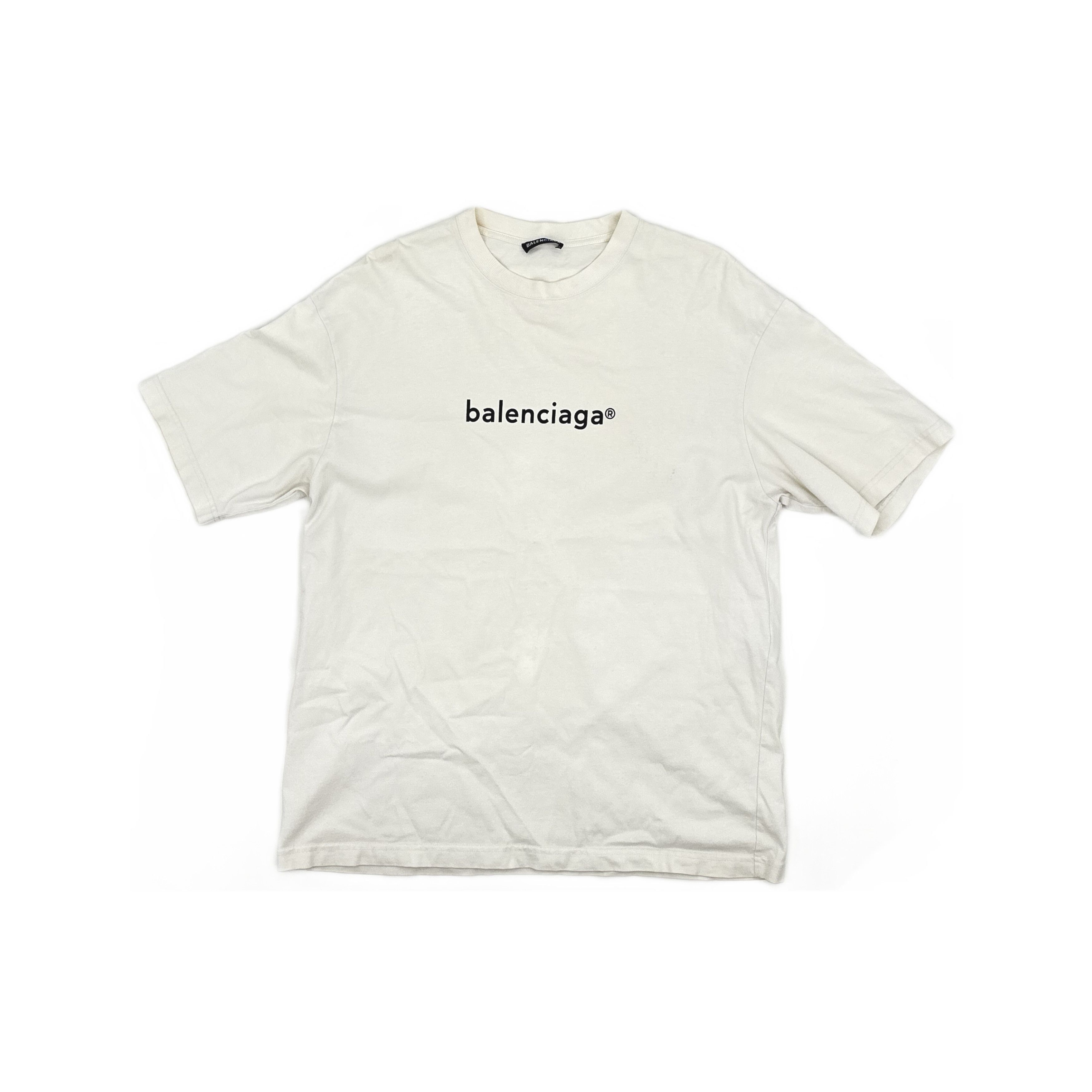 Balenciaga Balenciaga Logo Print T-Shirt Size M Size US M / EU 48-50 / 2 - 1 Thumbnail