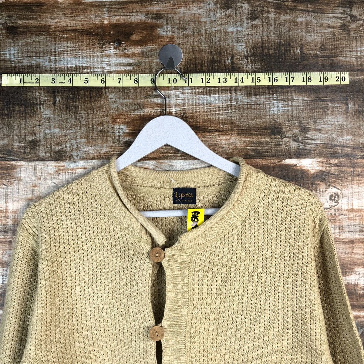 Homespun Knitwear Upstar Brown Patterned Cardigan Knitwear #A1548 Size M / US 6-8 / IT 42-44 - 4 Thumbnail
