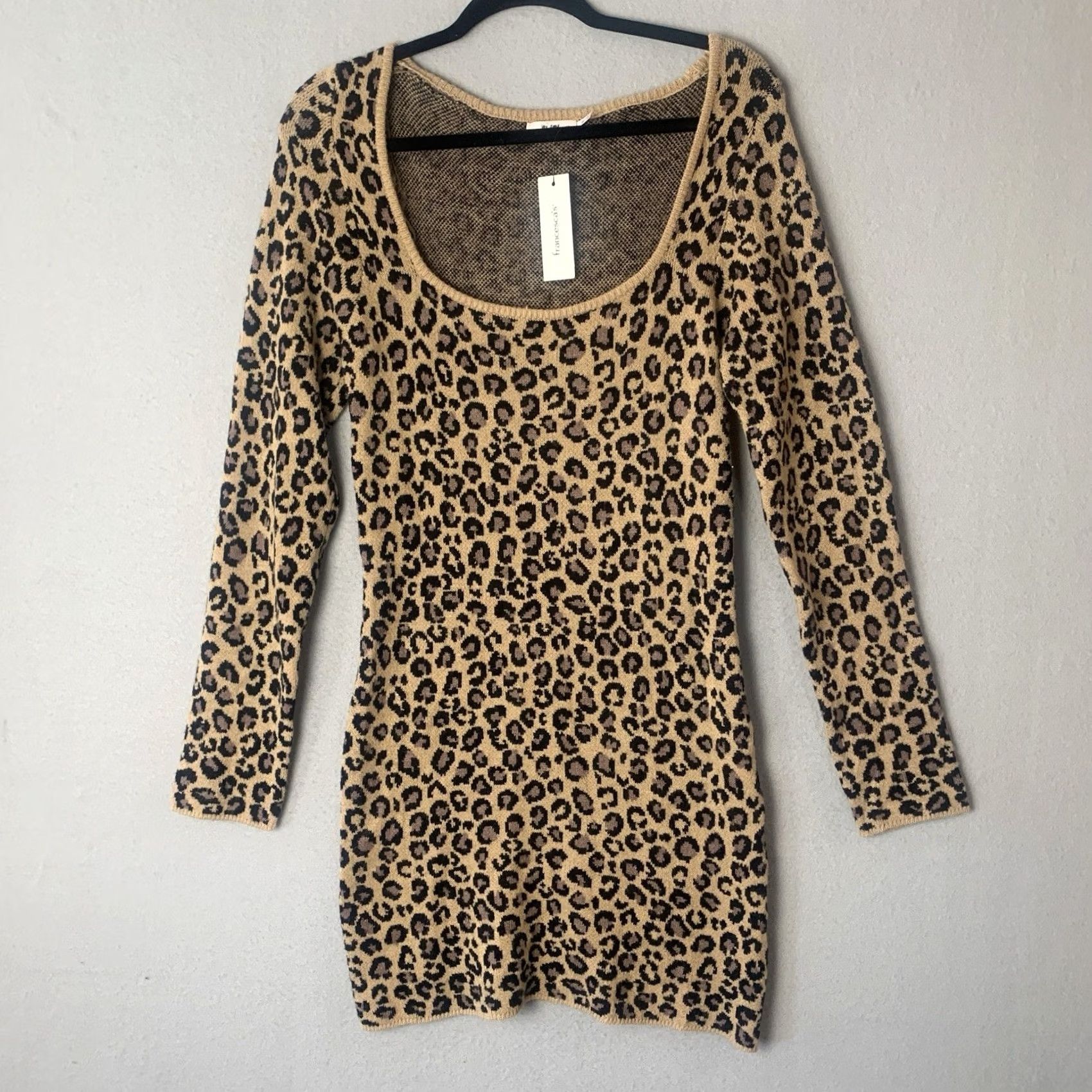 Vintage Miami Francesca’s Dress Woman Medium Leopard Animal Print Boho Clubwear Midi Dress Mens? Womens? Size M / US 6-8 / IT 42-44 - 2 Thumbnail