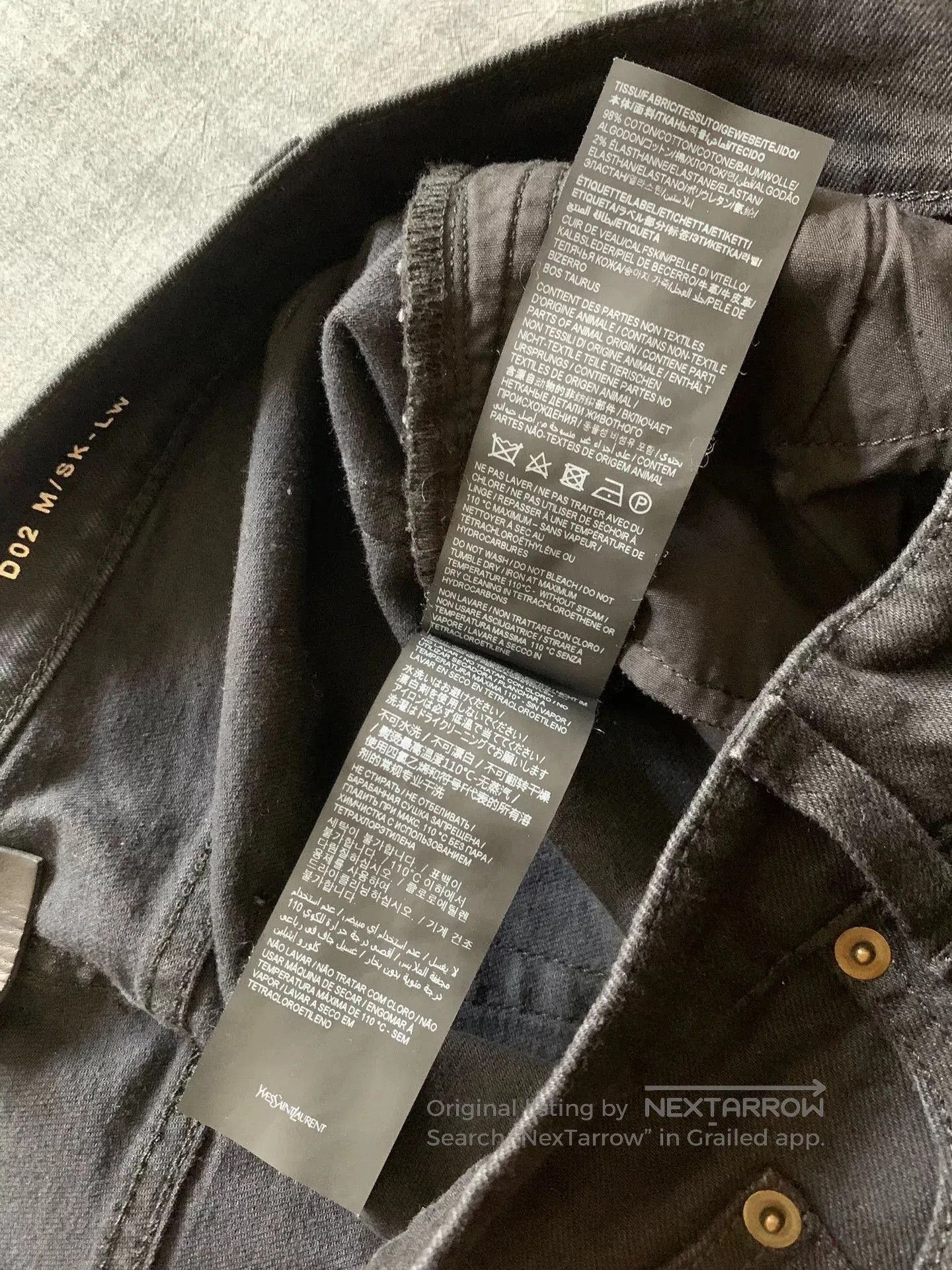 Saint Laurent Paris Saint Laurent SLP Washed Distressed Jeans. Size US 32 / EU 48 - 5 Thumbnail