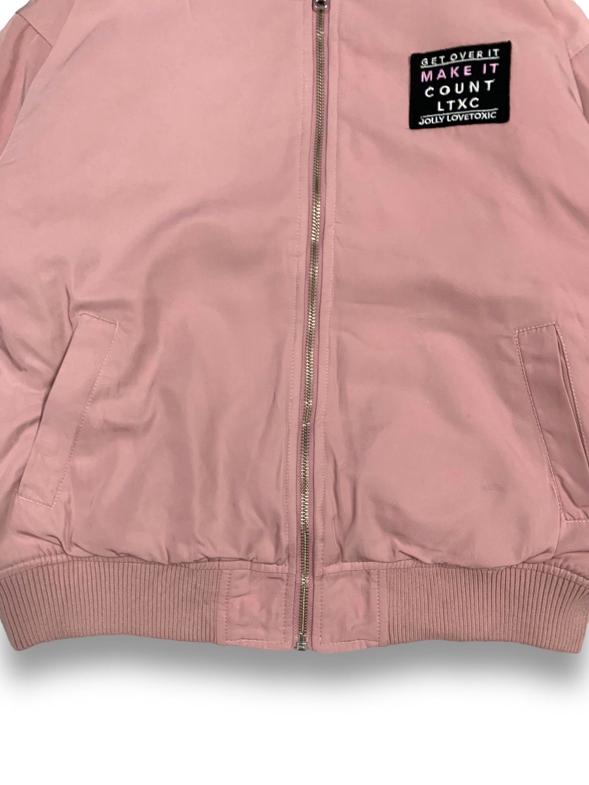 Hysteric Glamour Japanese Love Toxic Pink Reversible Fleece Bomber Jacket Size L / US 10 / IT 46 - 10 Thumbnail