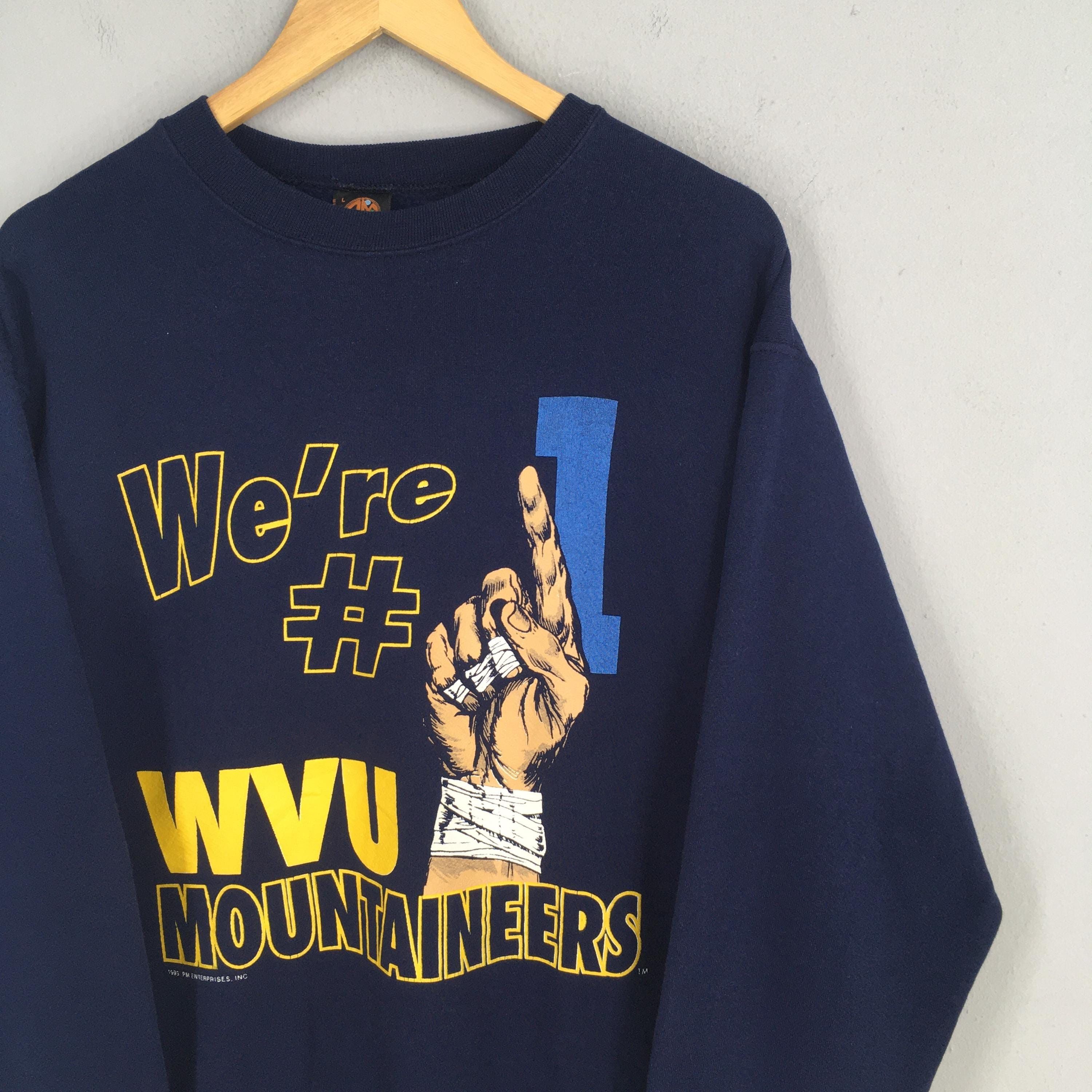 NCAA Vintage West Virginia Mountaineers Football Sweatshirt L Size US L / EU 52-54 / 3 - 2 Thumbnail