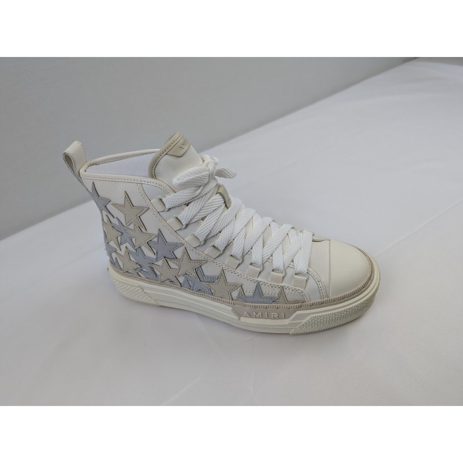 Amiri o1rshd1 Q:2 / Stars Court High-Top Sneakers in Grey / White Size US 10 / EU 43 - 6 Thumbnail