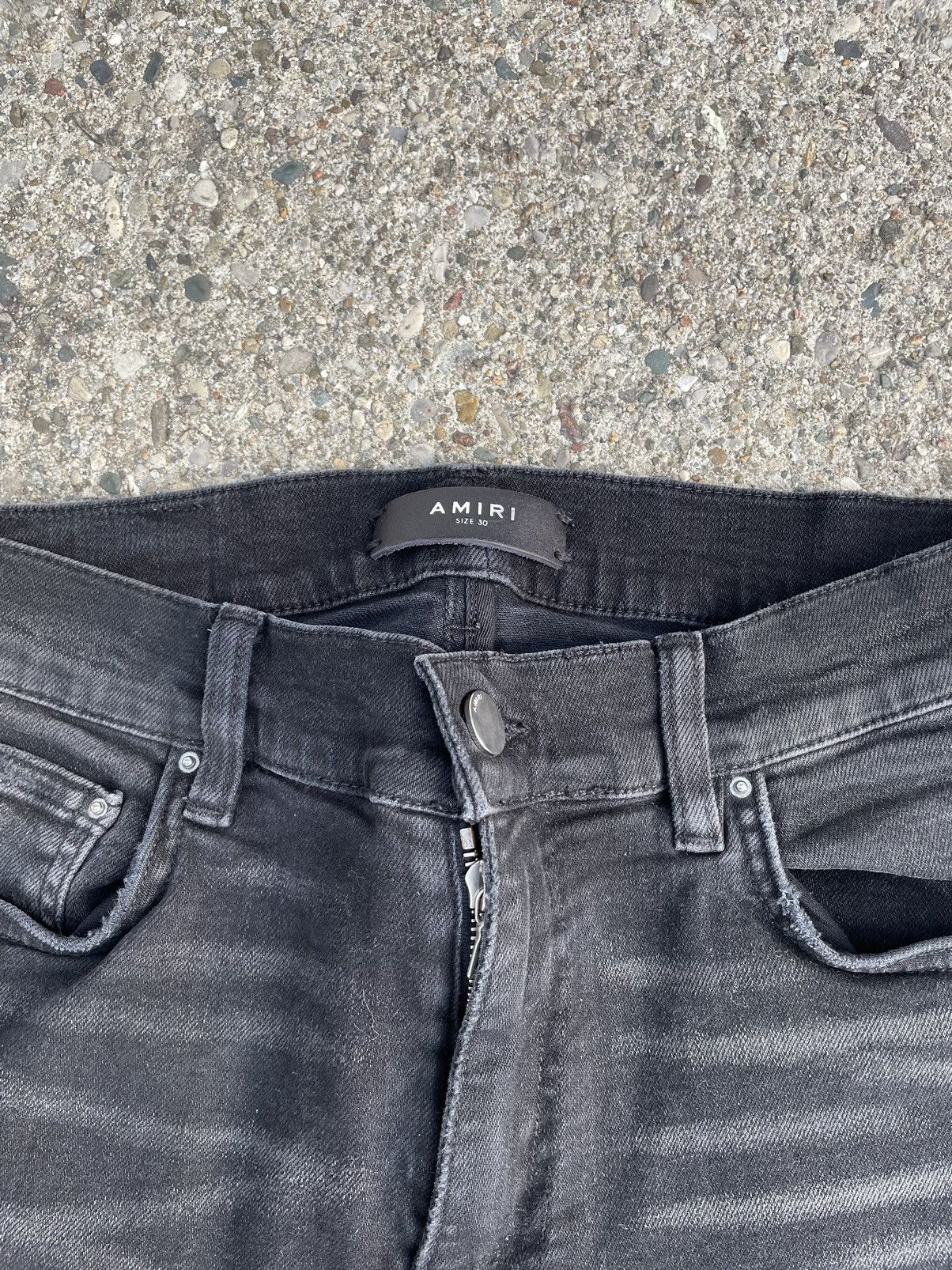 Amiri AMIRI BLACK DISTRESSED DENIM Size US 30 / EU 46 - 4 Thumbnail
