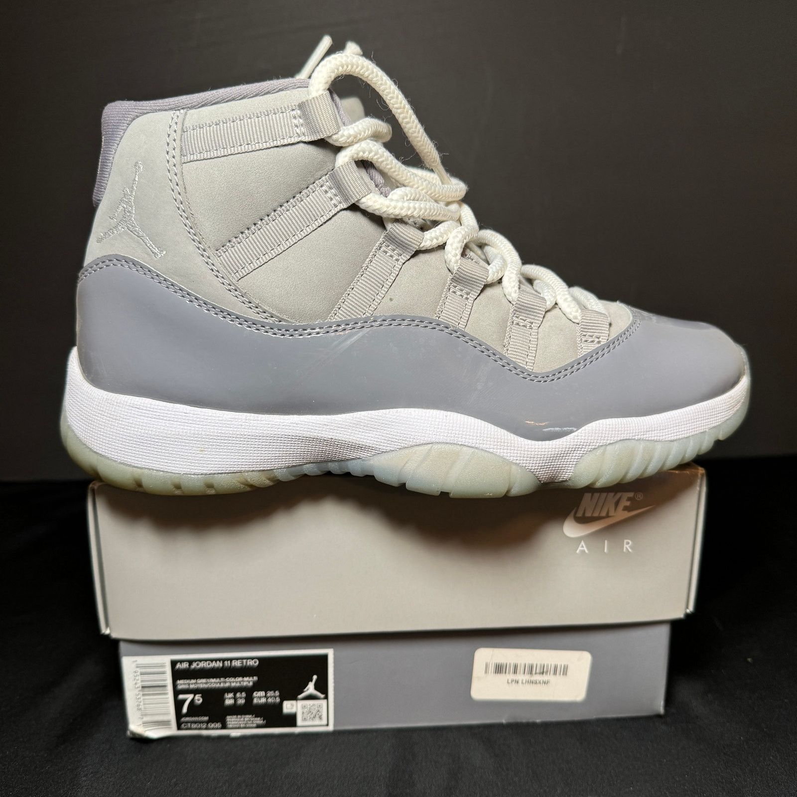 Size Air Jordan 11 Retro Cool Grey 2021 Men's Shoes