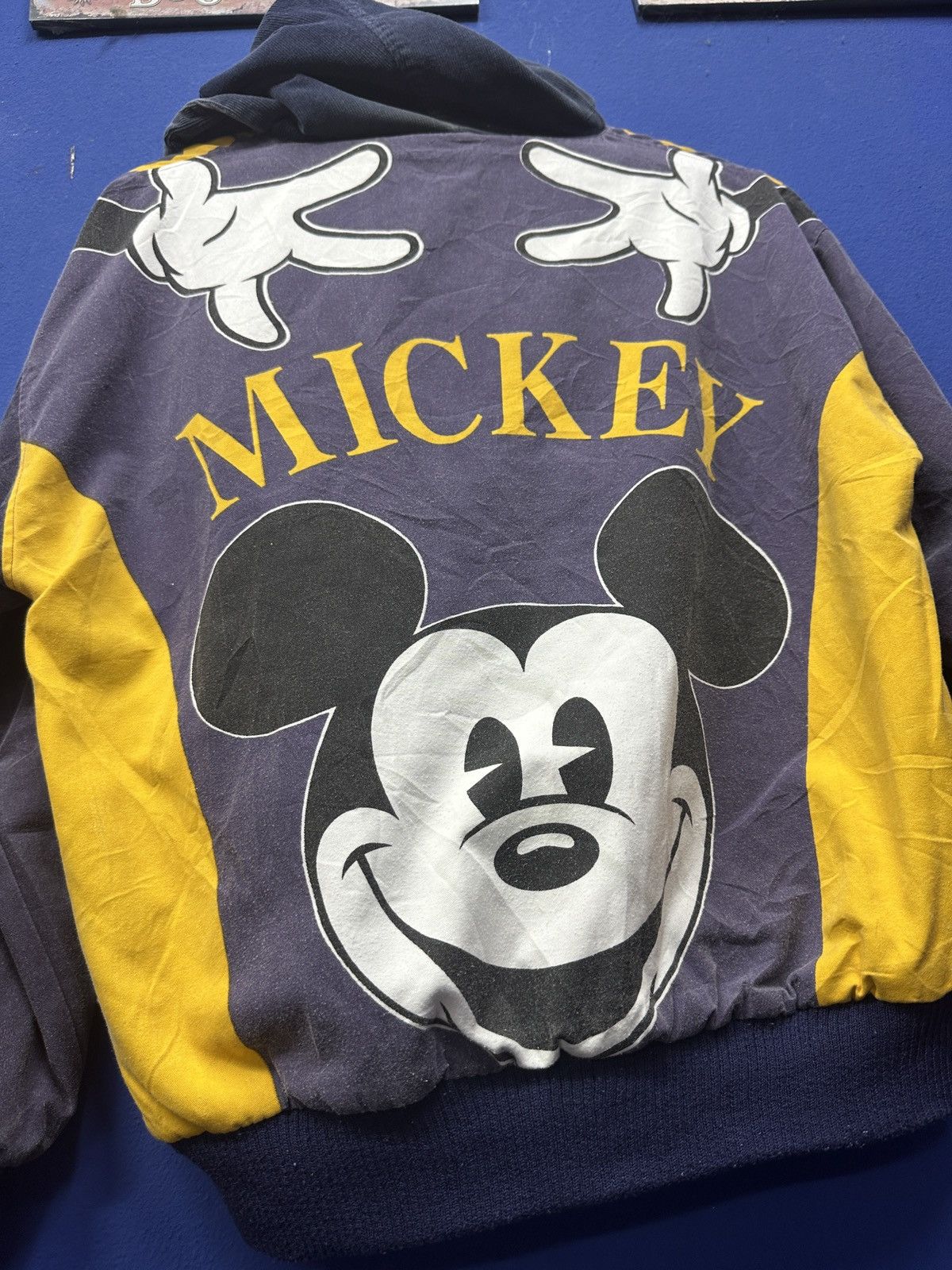 Disney × Mickey Mouse × Vintage Rare🔥 Reversible Micky Mouse Baggy Jacket Size US XL / EU 56 / 4 - 9 Thumbnail