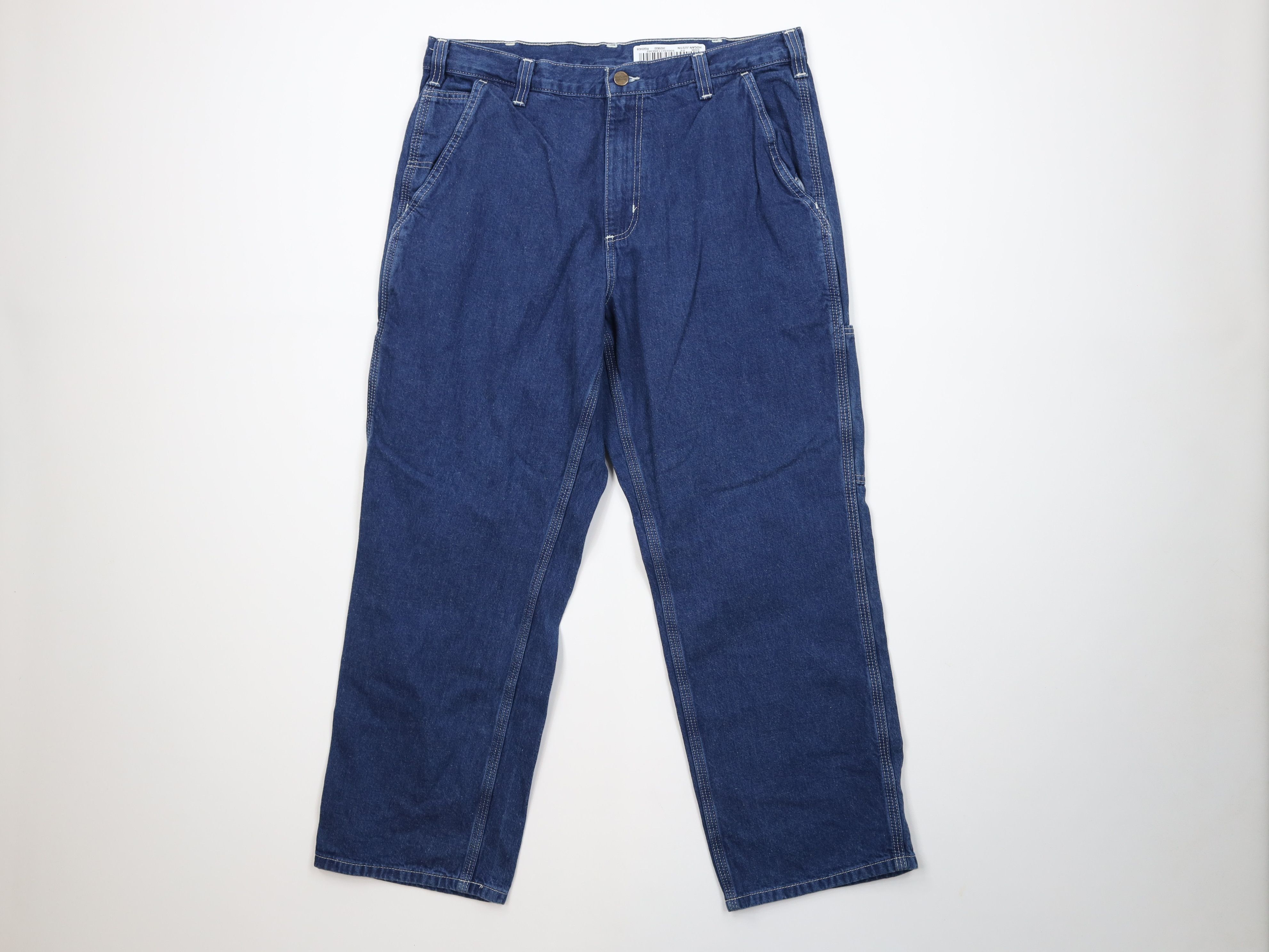 Carhartt Vintage Y2K Carhartt Wide Leg Dungaree Denim Jeans Cotton Size US 34 / EU 50 - 1 Thumbnail