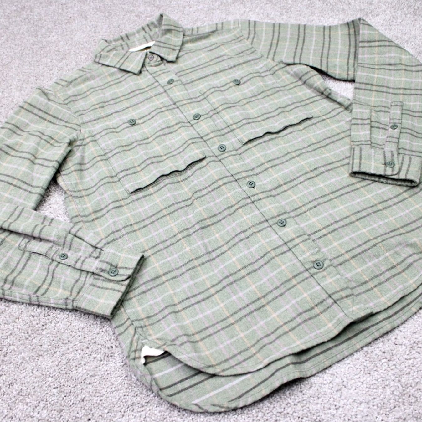 Vintage REI Co-op Shirt Womens Small Green Plaid Wallace Lake Flannel Long Sleeve Button Up Shirt Size S / US 4 / IT 40 - 5 Thumbnail