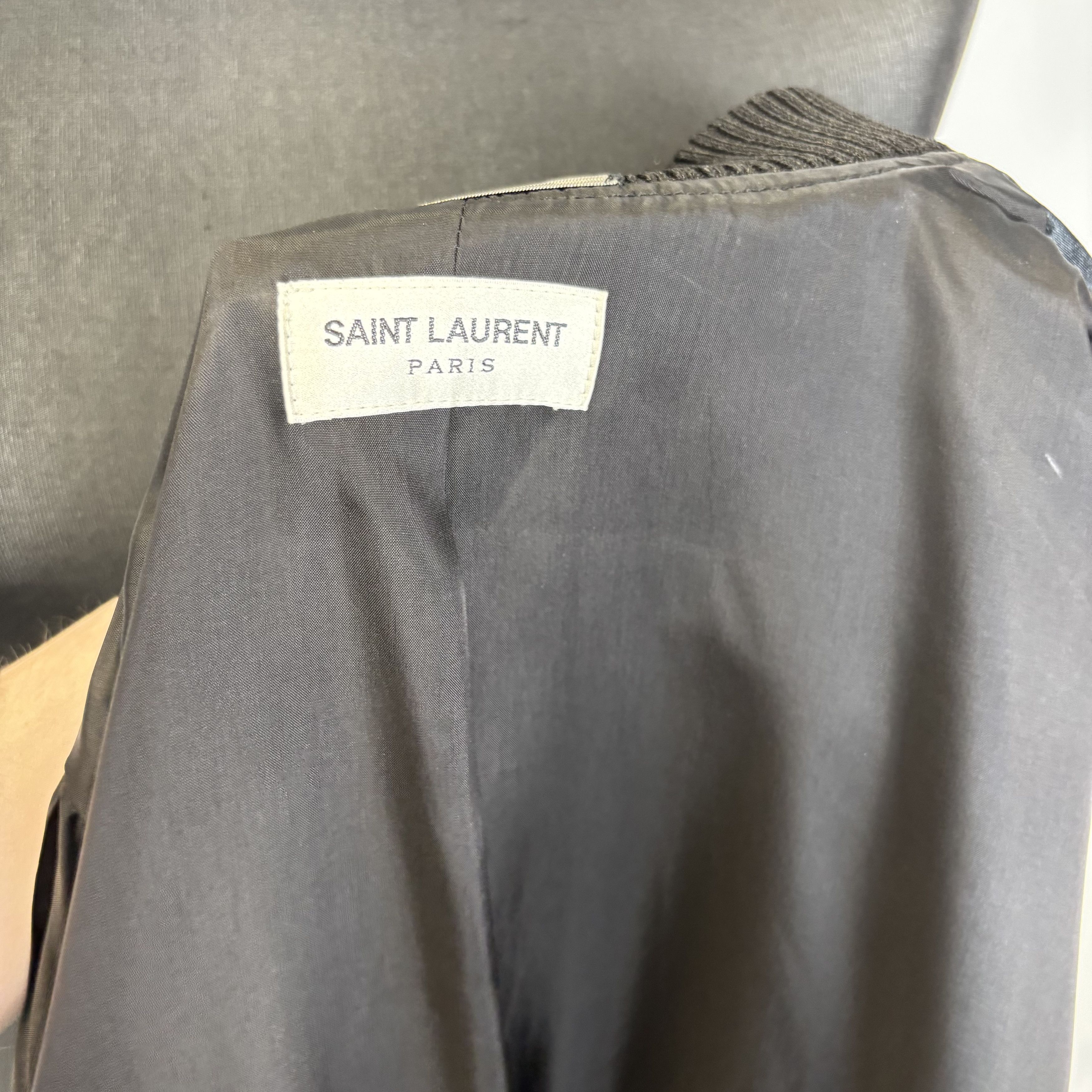 Saint Laurent Paris Saint Laurent Silk Tiger Bomber Jacket Size US L / EU 52-54 / 3 - 6 Thumbnail