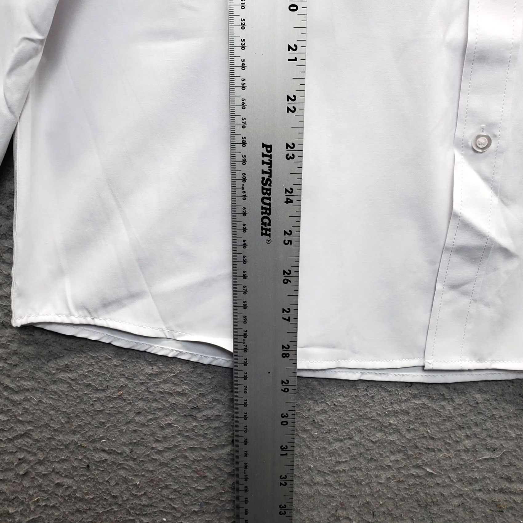 Vintage ZEROYAA Dress Shirt Men 42 White Formal Relaxed Fit Long Sleeve Collar Button-Up Shirt Mens 42 White Dress Shirt Size 42R - 3 Thumbnail