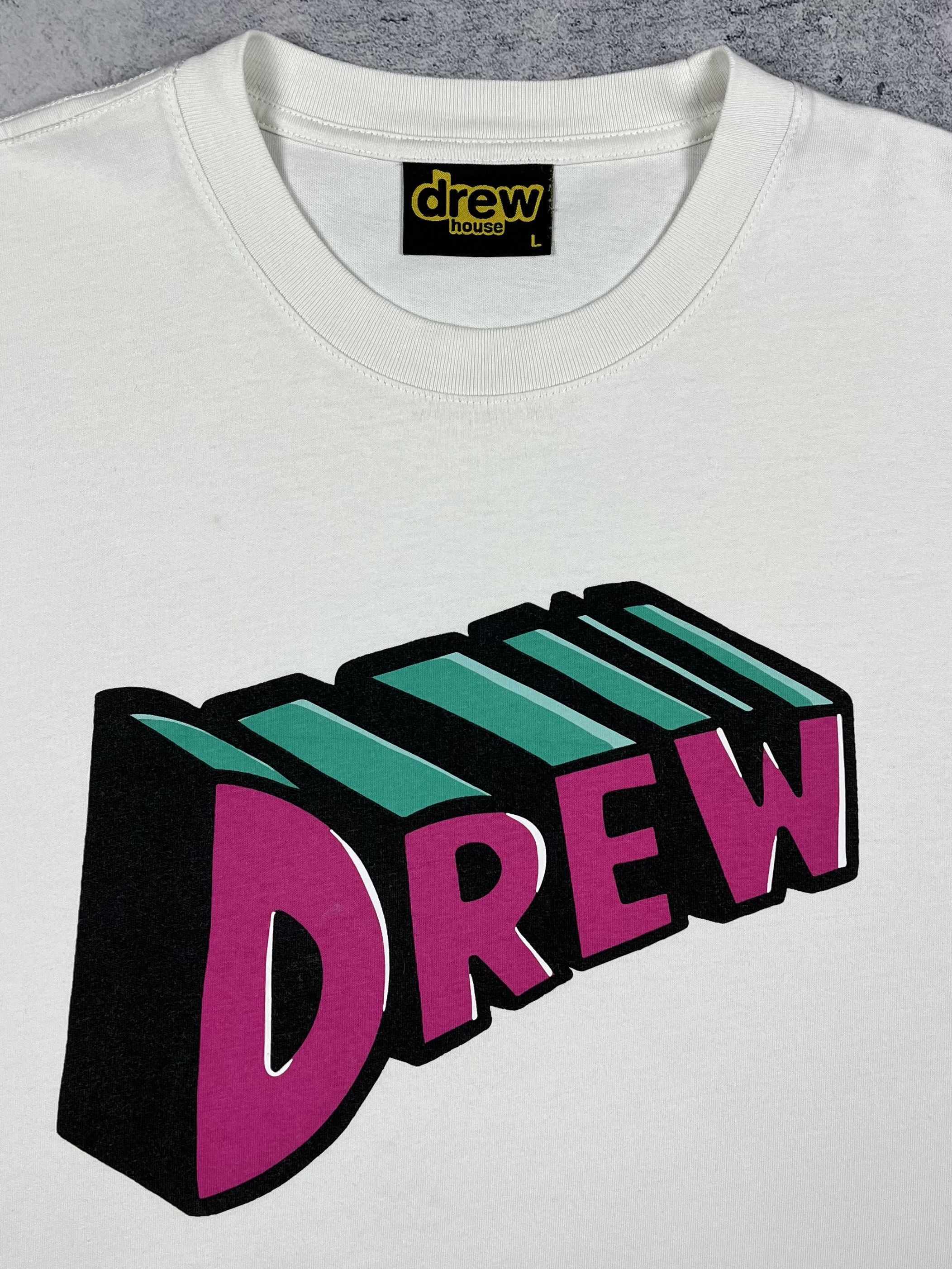 Drew House Drew House Script Big Logo T Shirt Size US L / EU 52-54 / 3 - 6 Thumbnail
