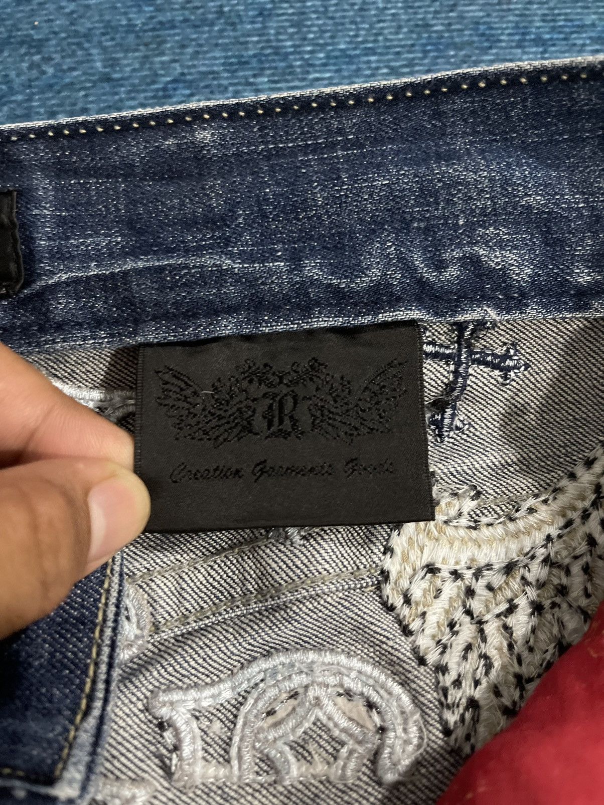 Japanese Brand VINTAGE RED PEPPER JAPAN&CO EMBROIDERY LOGO DENIM JEANS Size US 34 / EU 50 - 13 Thumbnail