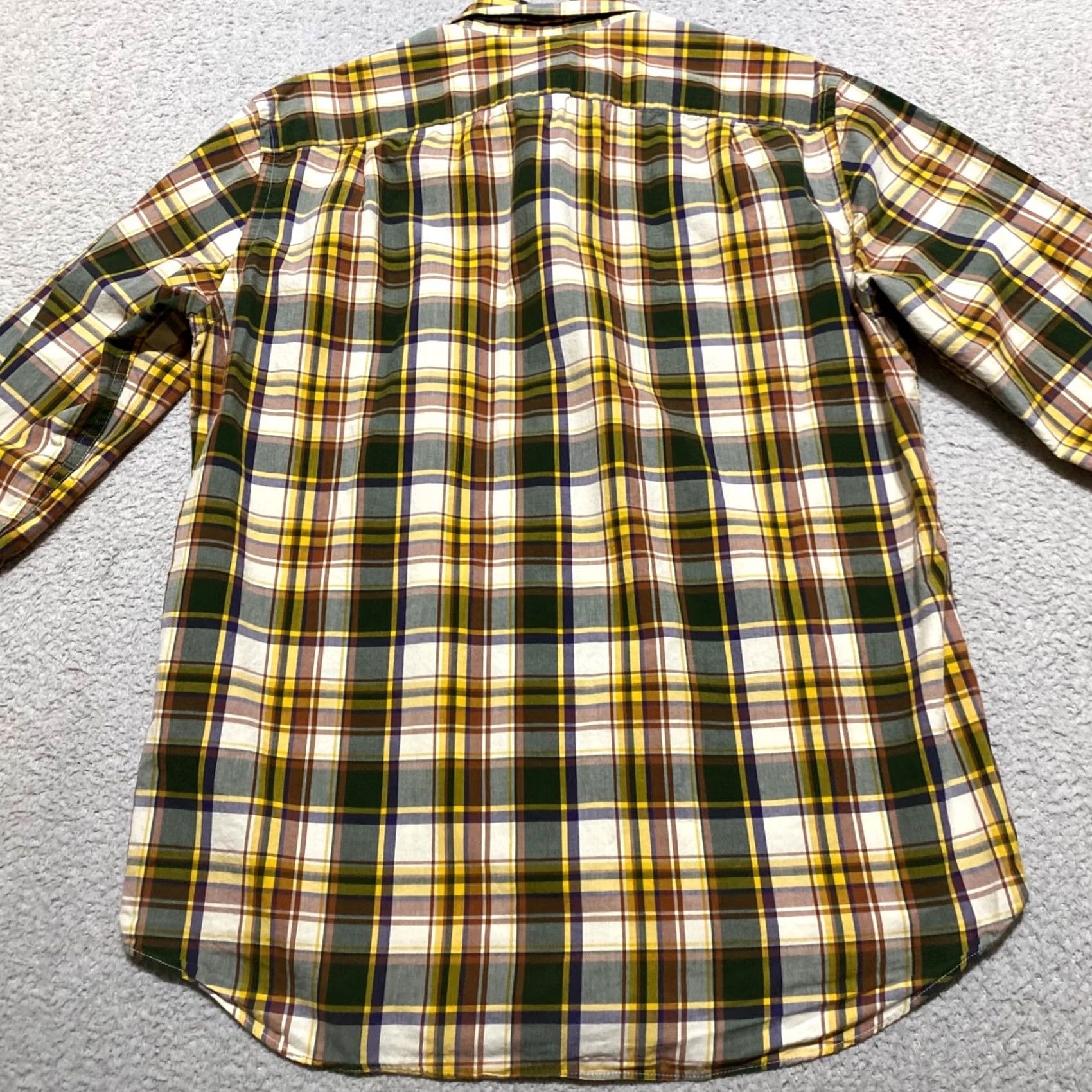 J.Crew J. Crew Mens Medium Multicolor Plaid Long Sleeve Button-Down Shirt 100% Cotton Size US M / EU 48-50 / 2 - 2 Thumbnail