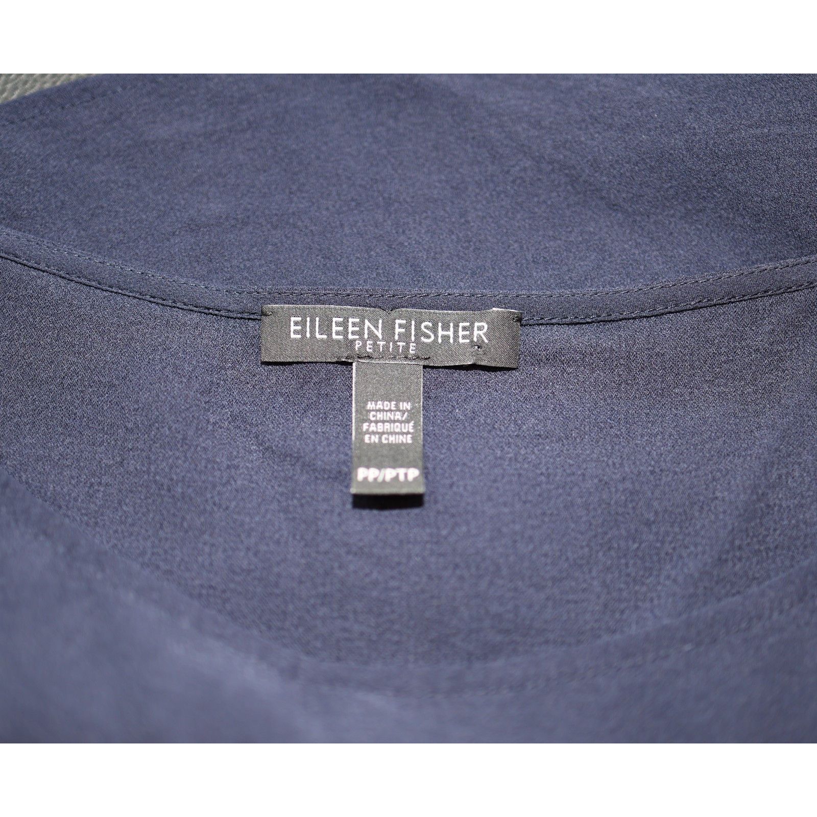 Eileen Fisher EILEEN FISHER Midnight Silk Georgette Crepe Tank Top Size PP Size XS / US 0-2 / IT 36-38 - 5 Thumbnail