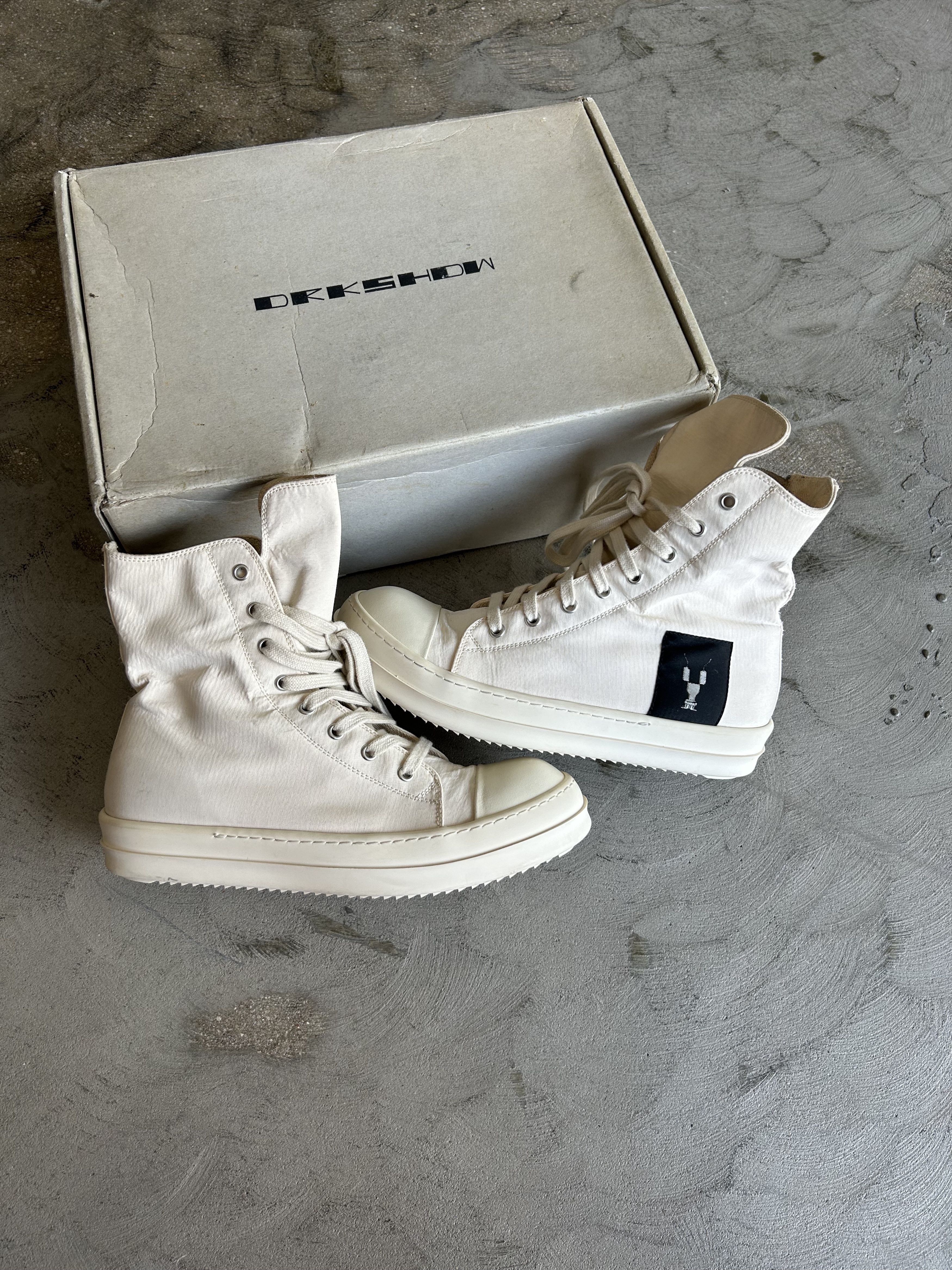 Rick Owens Drkshdw Rick Owens Drkshdw Canvas Ramones Size US 6 / EU 39 - 1 Thumbnail