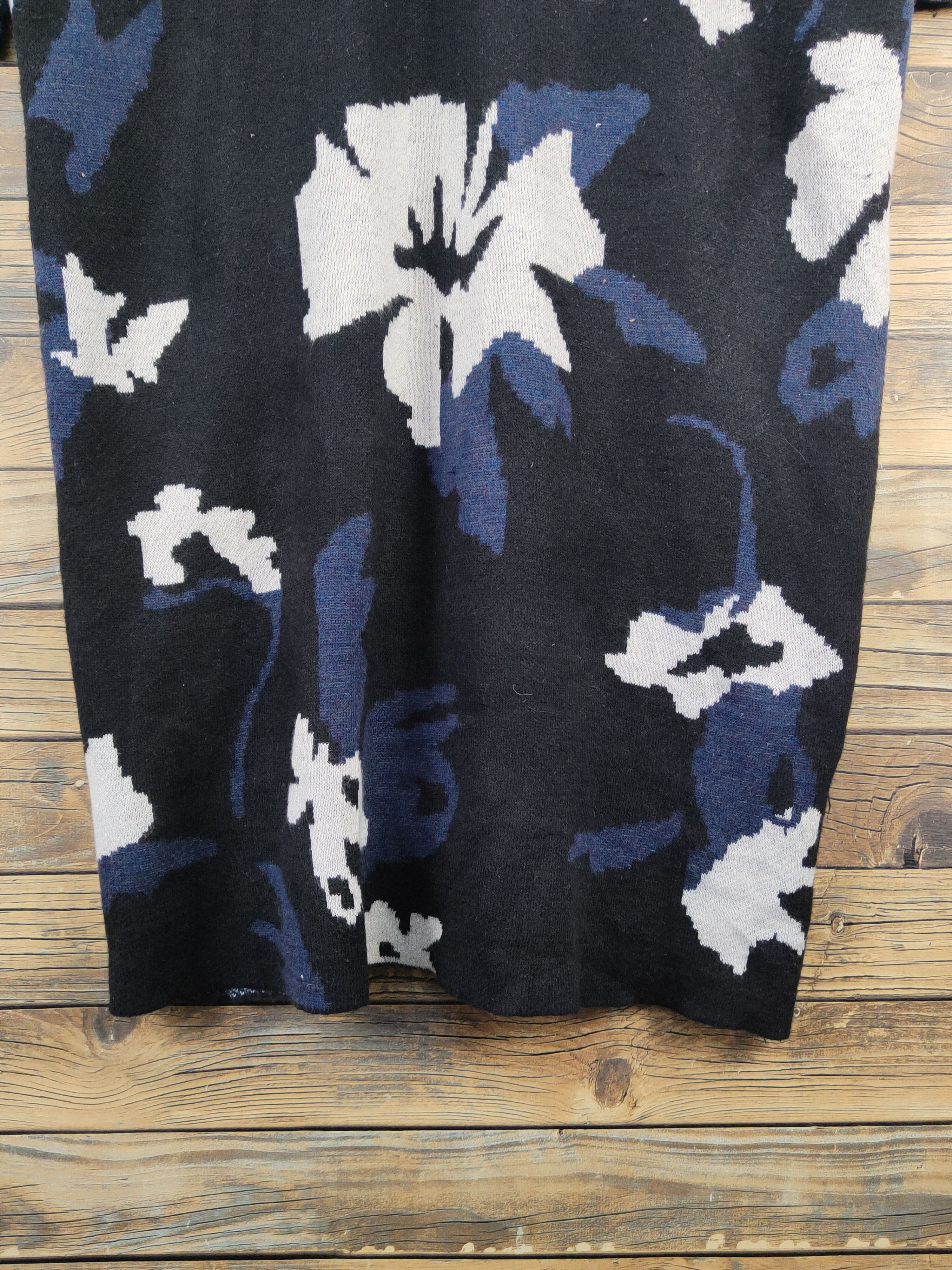 Vintage Azul by Moussy Black Knitwear Long Cardigan #W2154 Size S / US 4 / IT 40 - 11 Thumbnail