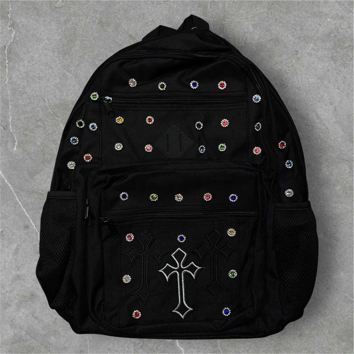 Other Mens Fundhaven black backpack with multicolored rhienstones Size ONE SIZE - 1 Thumbnail