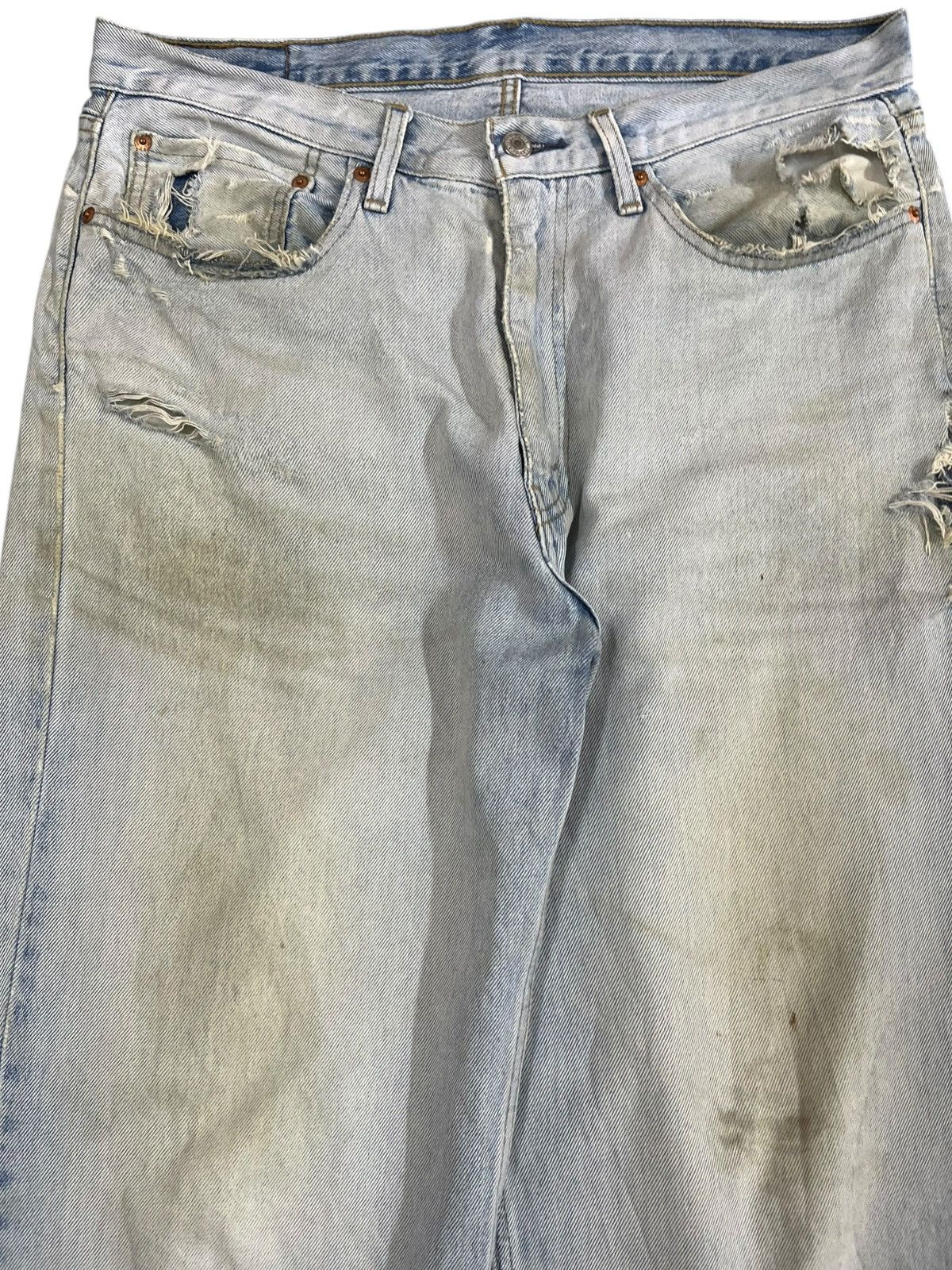 14th Addiction × Levi's × Levi's Vintage Clothing Levi’s Stay Loose Baggy Dirty Denim Size US 35 - 2 Thumbnail