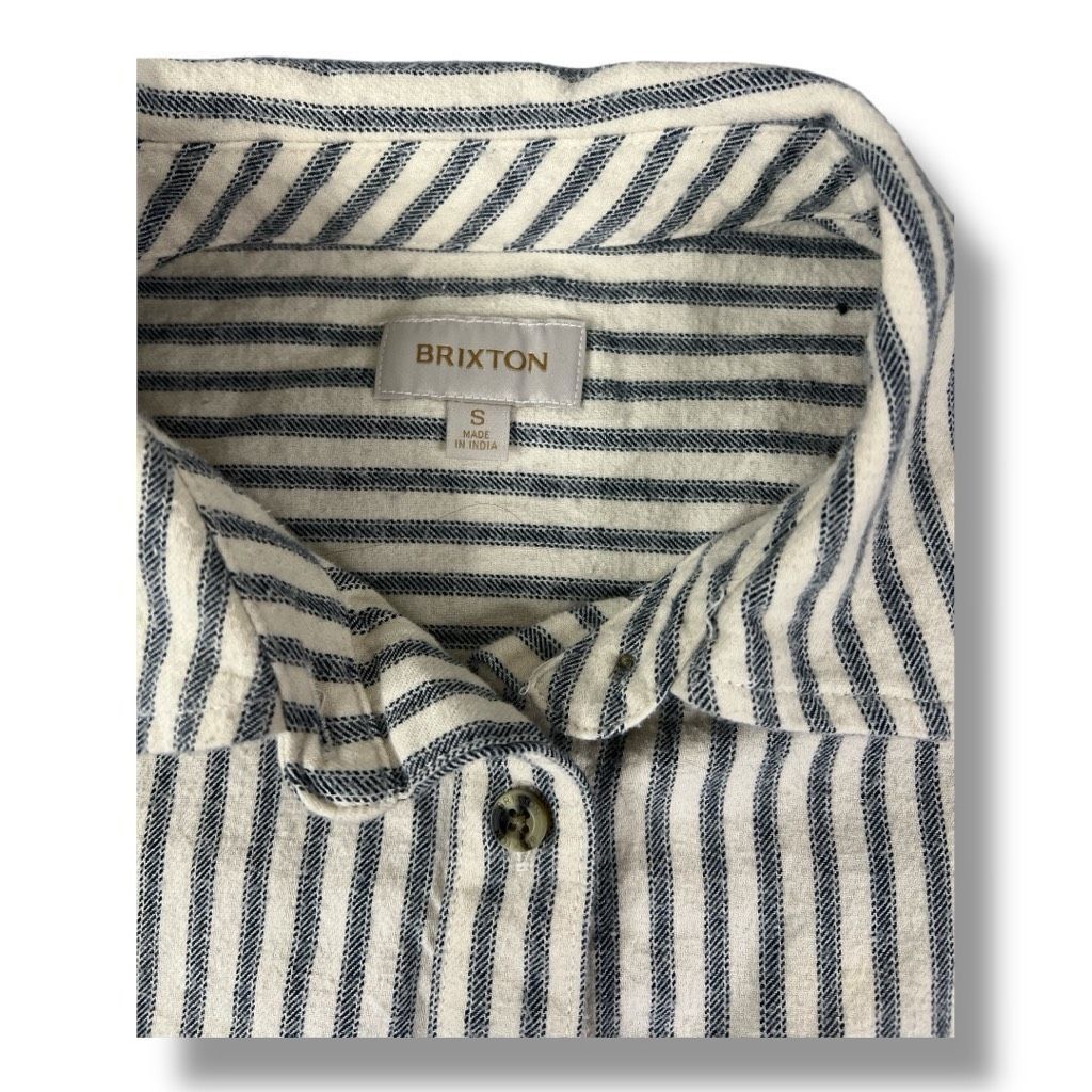 Brixton Brixton Bowery Boyfriend Oversized Dove Stripe Long Sleeve F Size S / US 4 / IT 40 - 4 Thumbnail