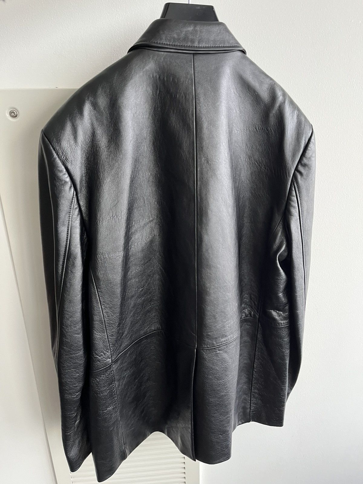Celine × Hedi Slimane $6k Value Celine Paris Leather Blazer by Hedi Slimane Size 54R - 10 Thumbnail